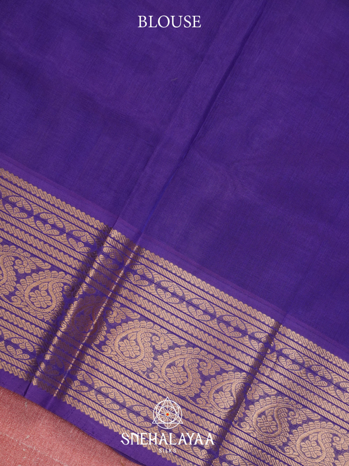 Violet Mangalagiri Silk Cotton Saree