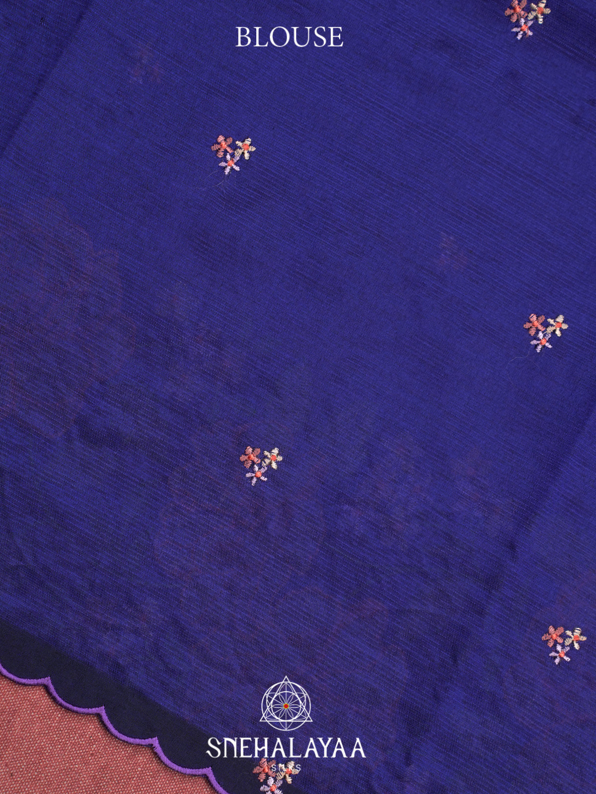 Blue Mangalagiri Silk Cotton Saree
