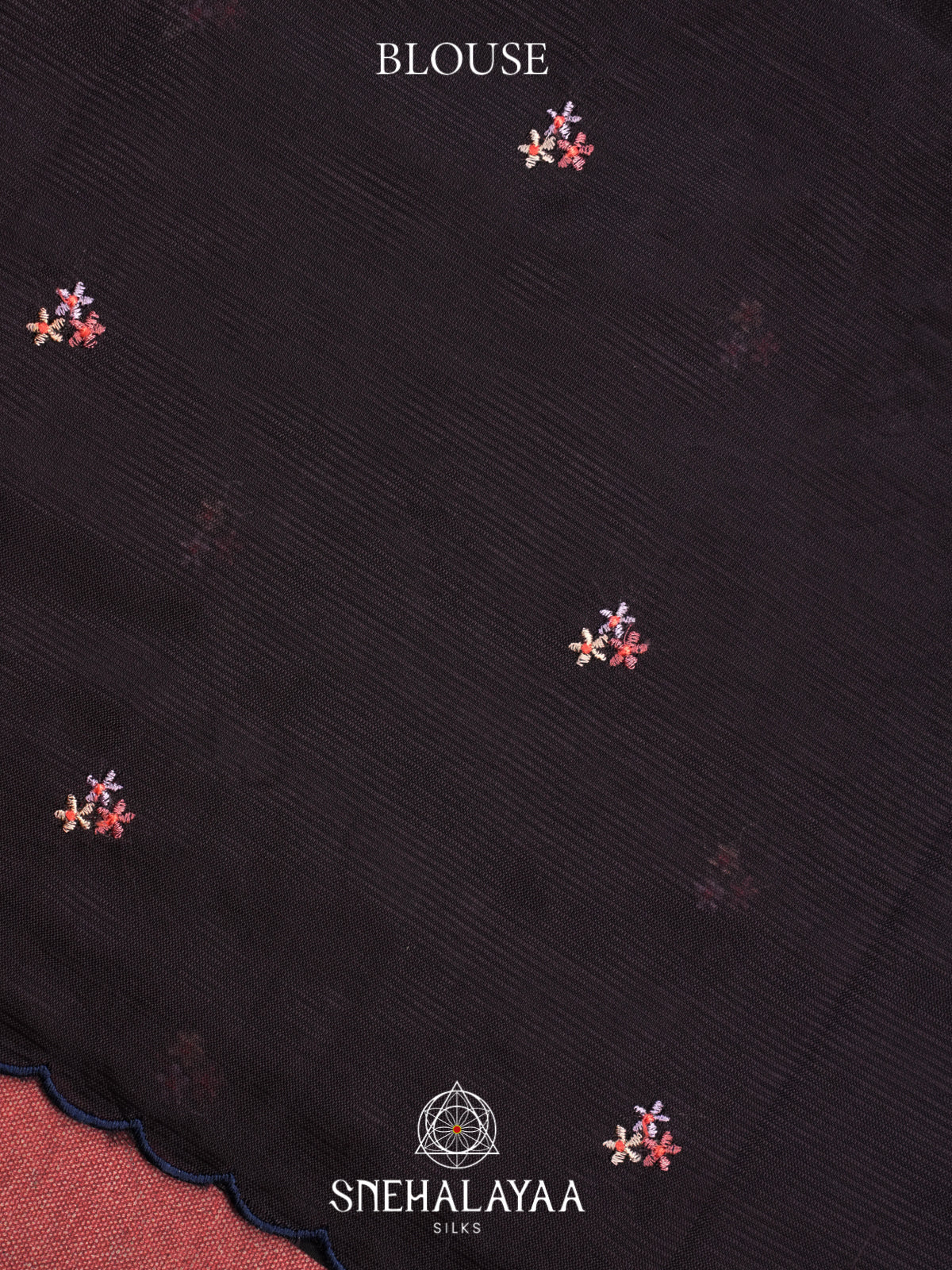Black Mangalagiri Silk Cotton Saree