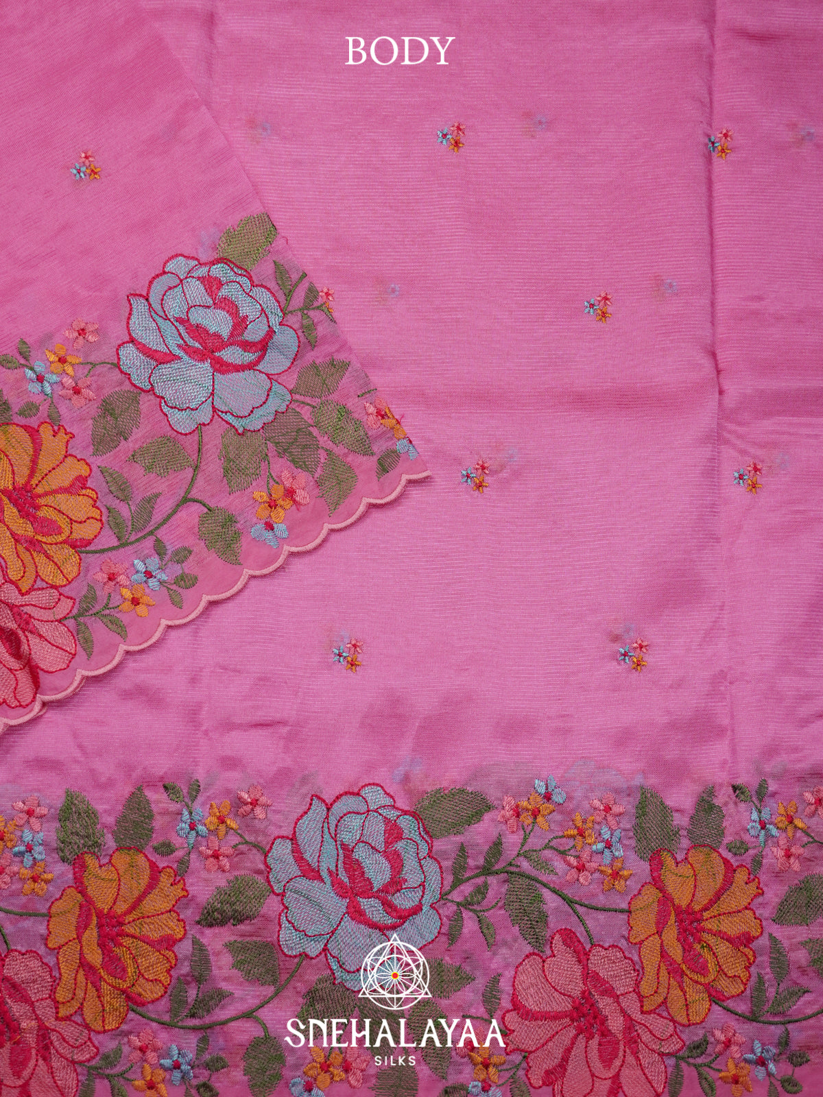 Pink Mangalagiri Silk Cotton Saree