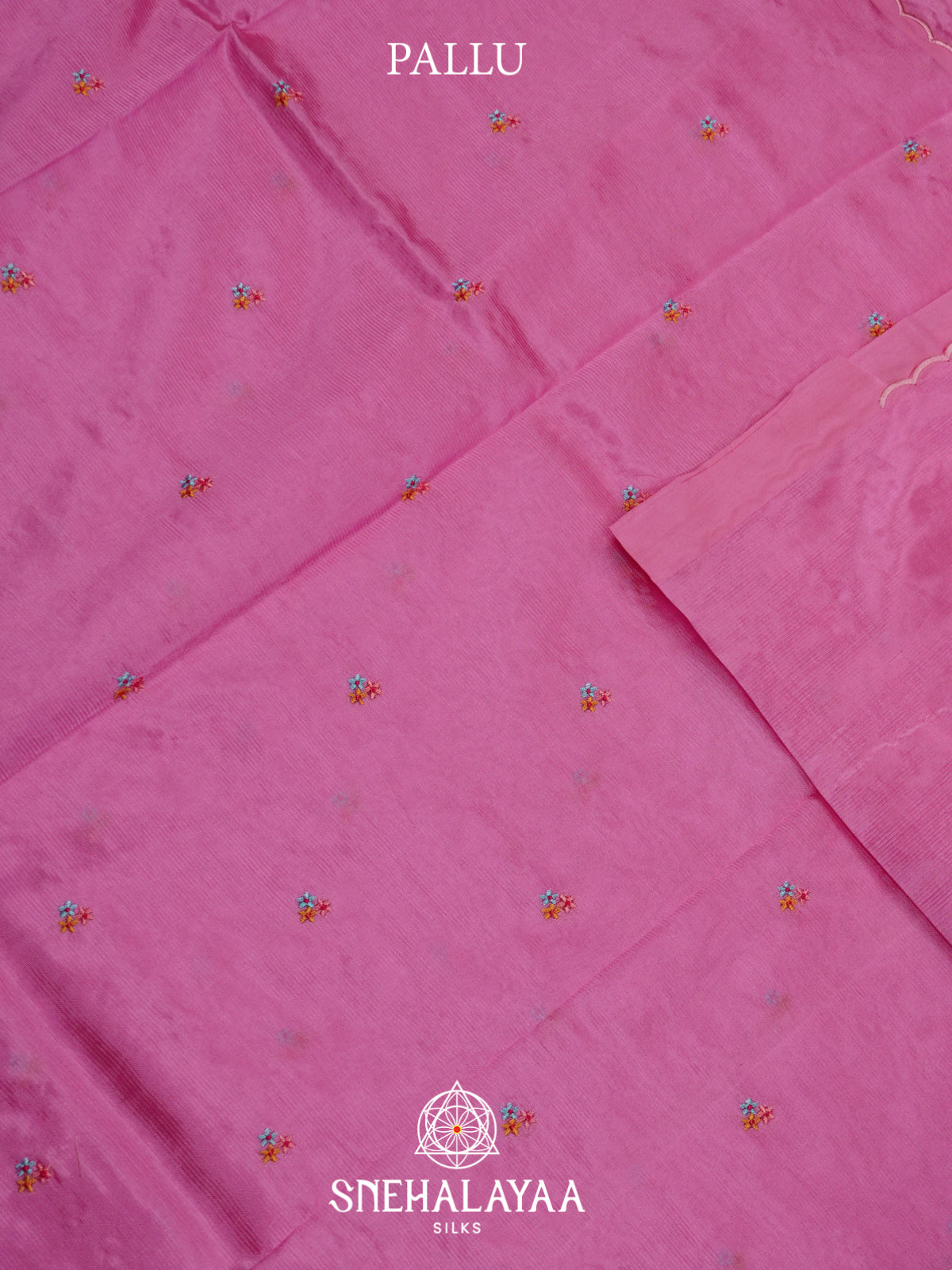 Pink Mangalagiri Silk Cotton Saree