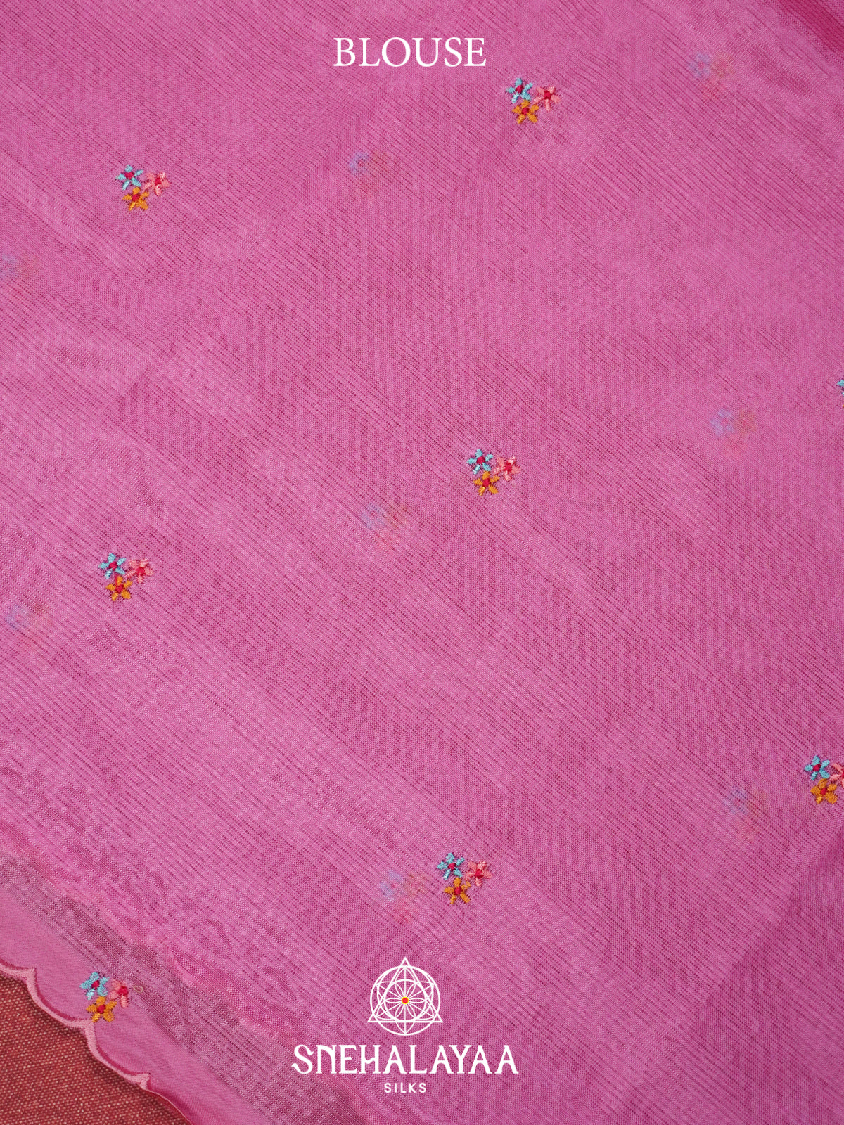 Pink Mangalagiri Silk Cotton Saree