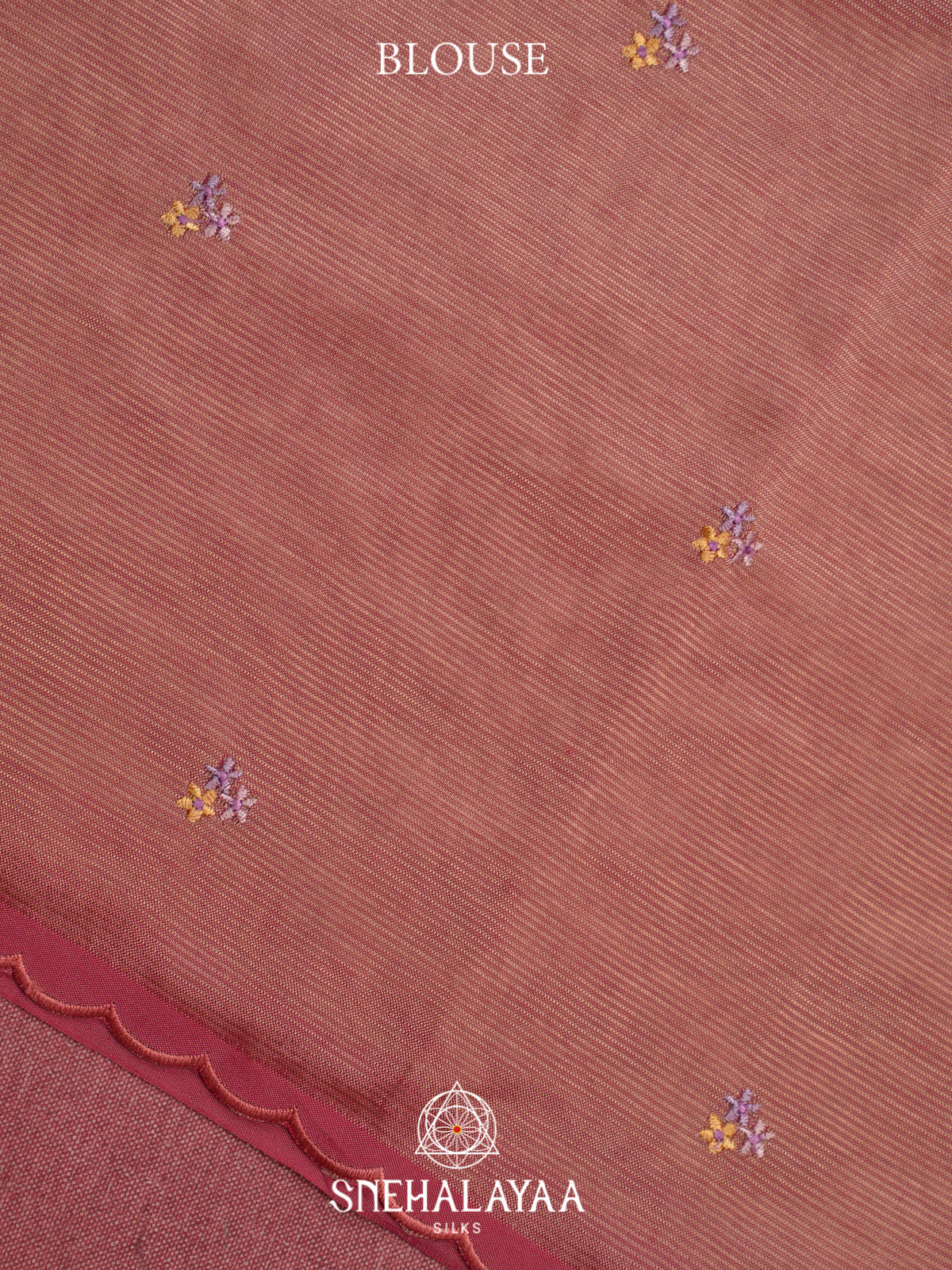 Peach Mangalagiri Silk Cotton Saree