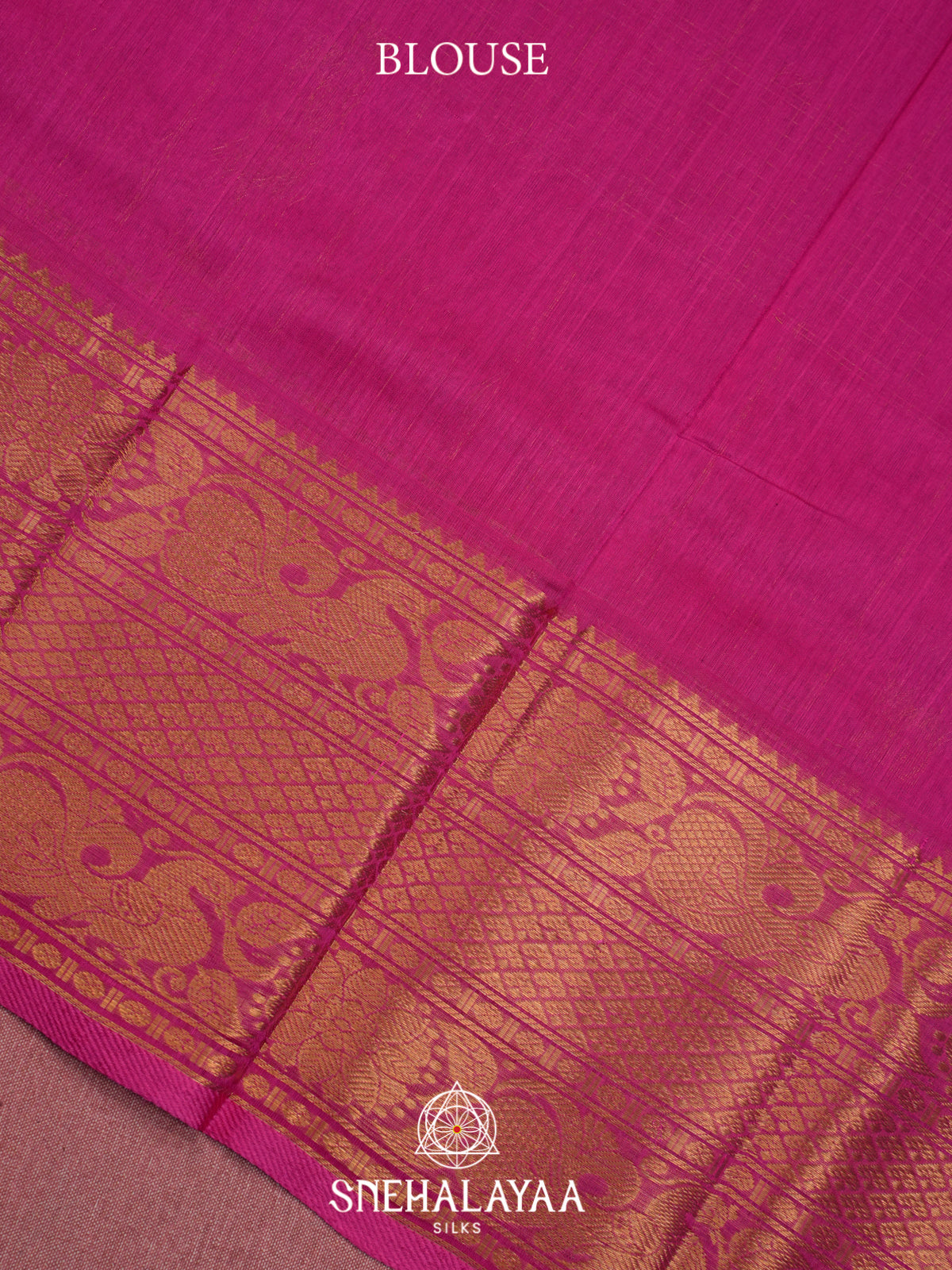 Magenta Mangalagiri Silk Cotton Saree