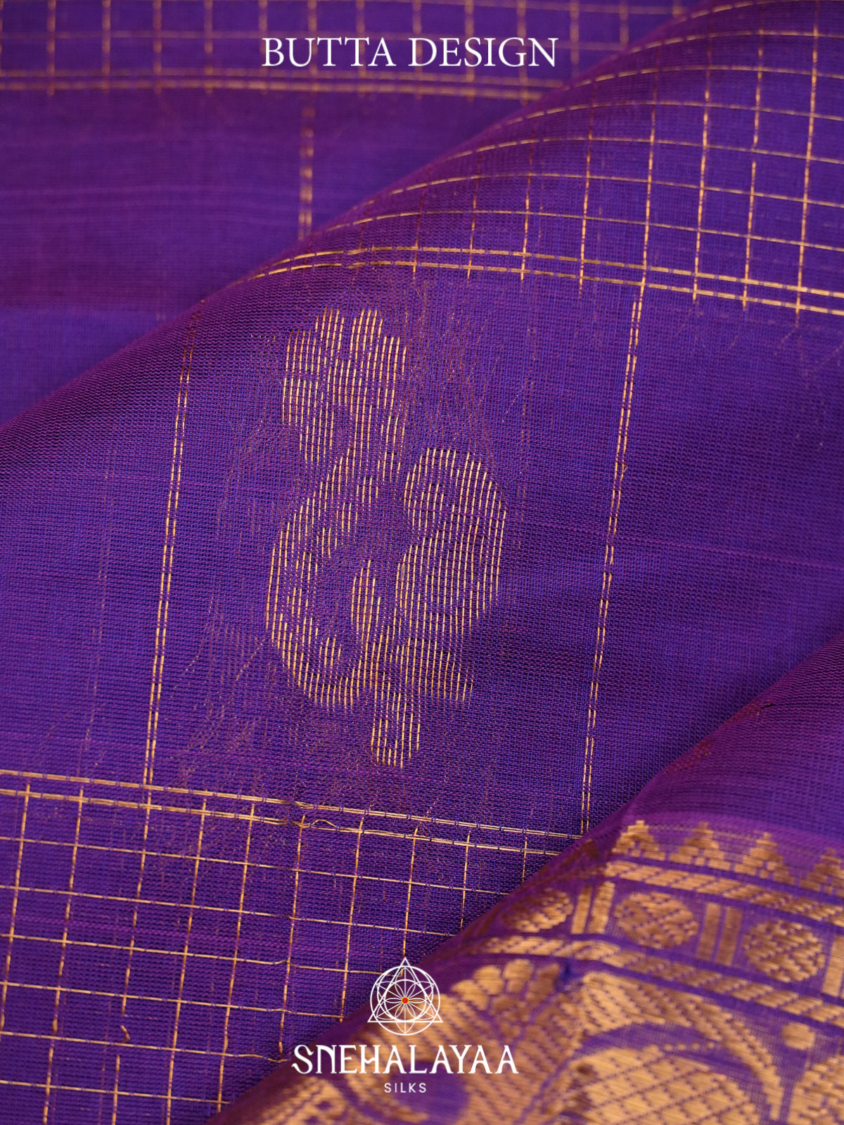Violet Mangalagiri Silk Cotton Saree