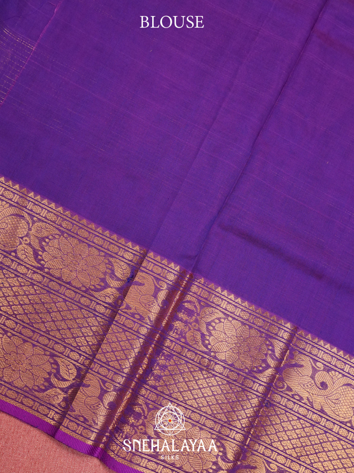 Violet Mangalagiri Silk Cotton Saree