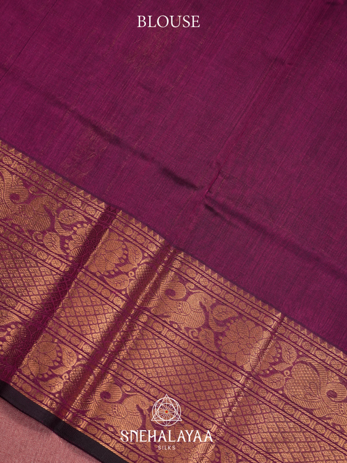 Wine Mangalagiri Silk Cotton Saree