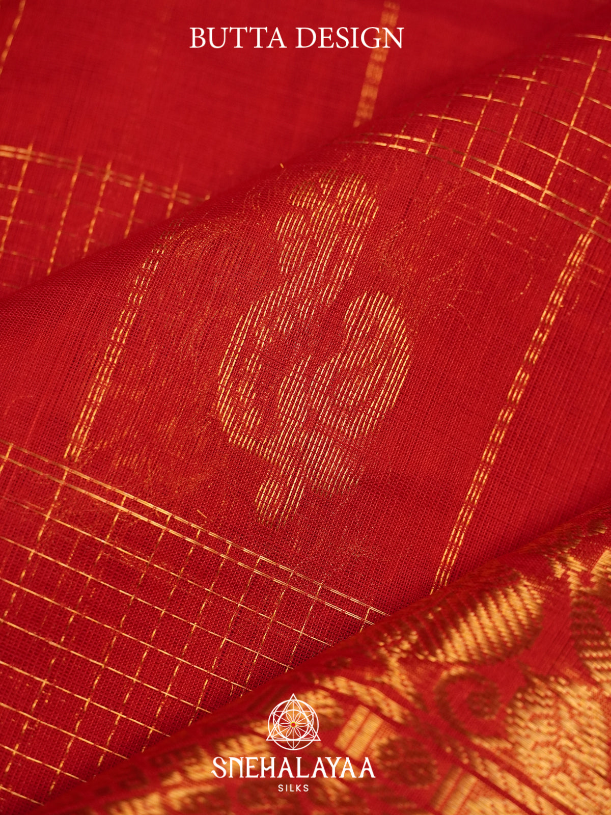 Red Mangalagiri Silk Cotton Saree