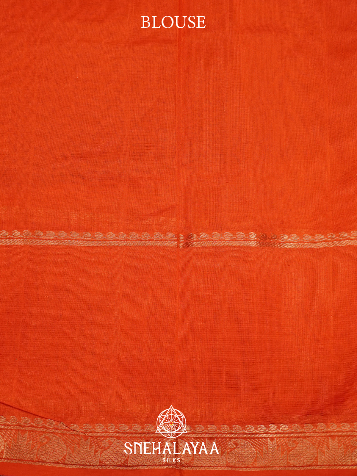 Coral Red Mangalagiri Silk Cotton Saree