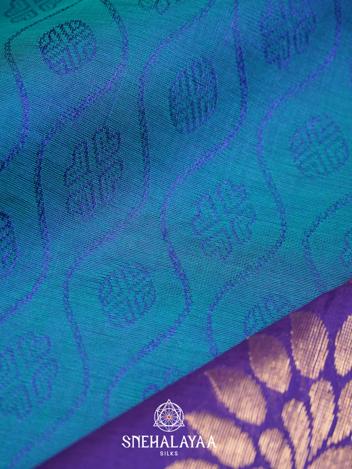 Blue Mangalagiri Silk Cotton Saree