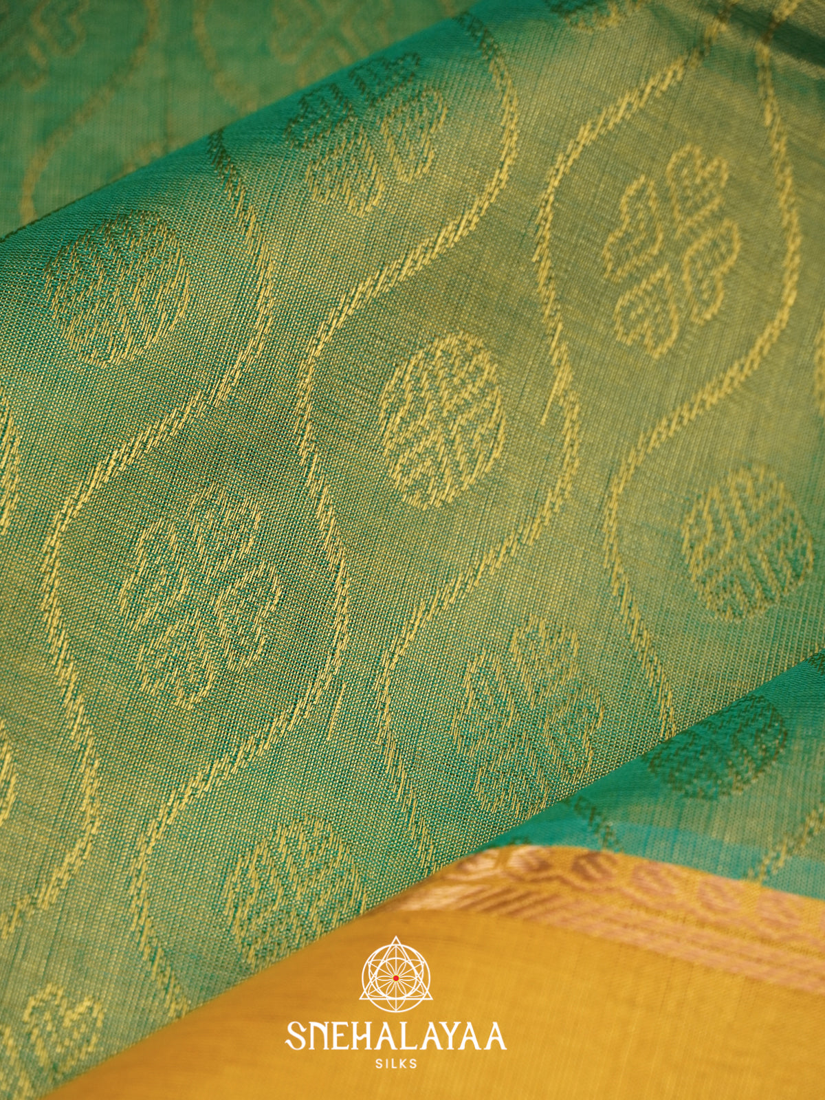 Sage Green Mangalagiri Silk Cotton Saree