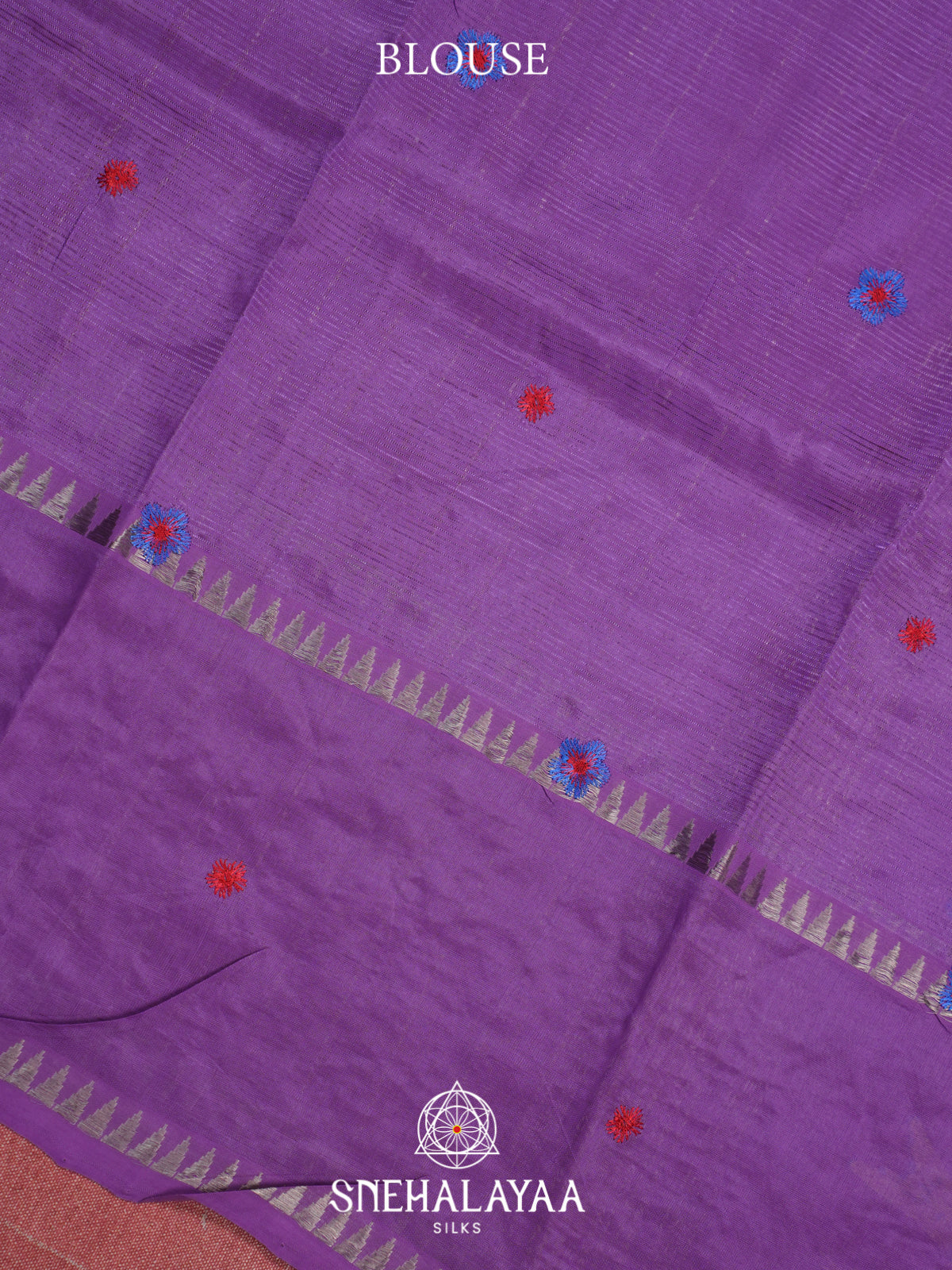 Lavender Mangalagiri Silk Cotton Saree