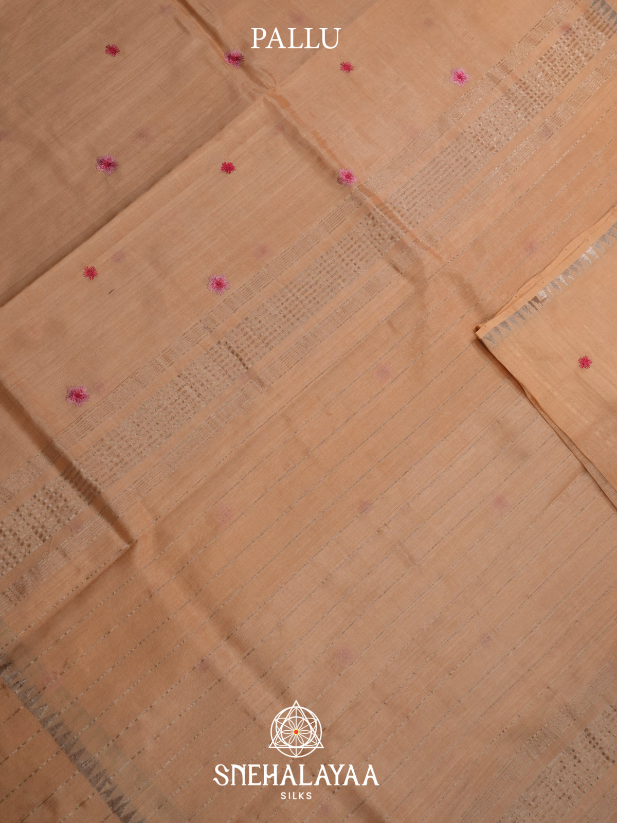 Beige Mangalagiri Silk Cotton Saree