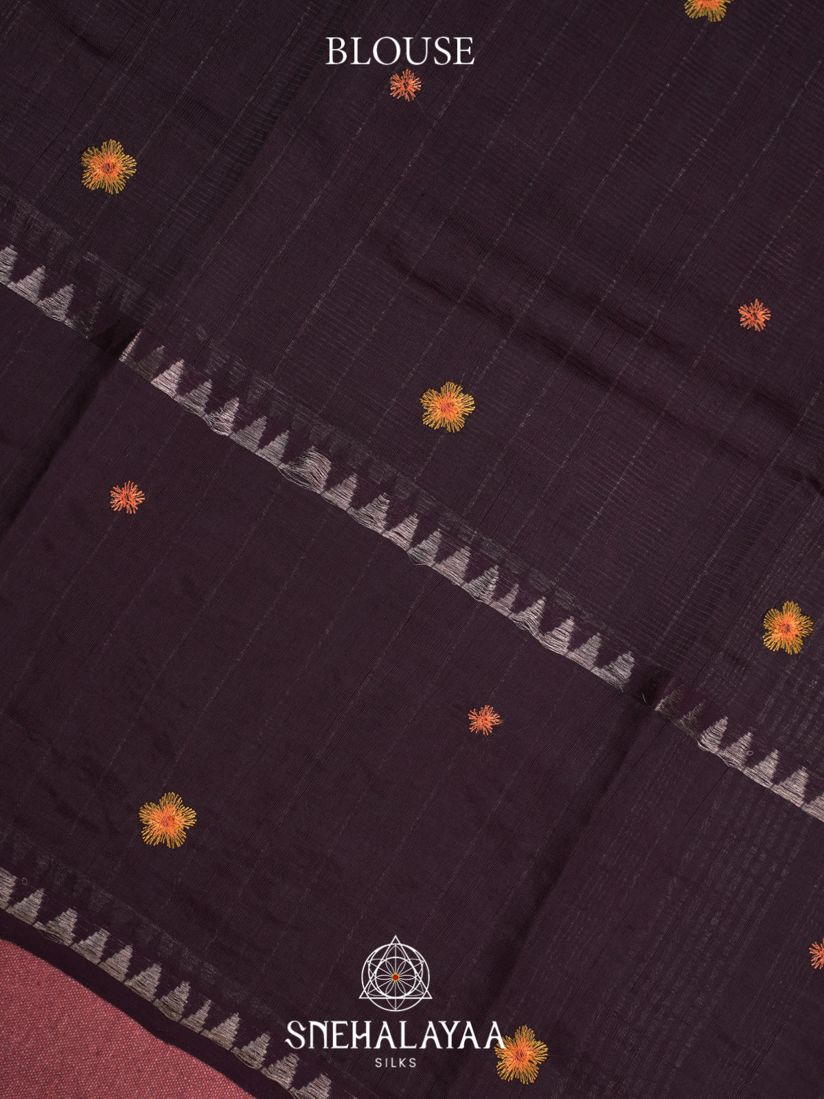 Wine Mangalagiri Silk Cotton Saree