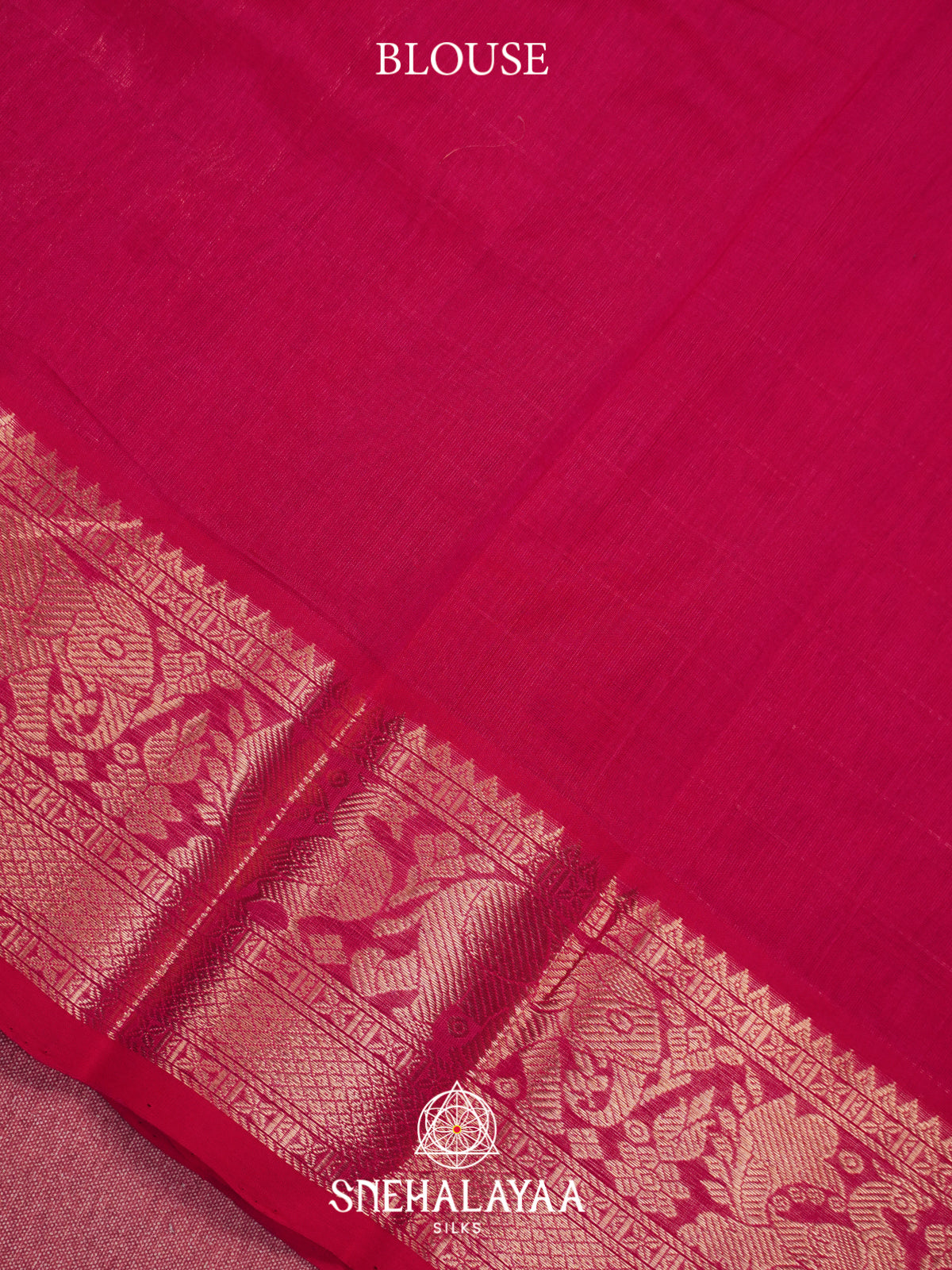 Pink Mangalagiri Silk Cotton Saree
