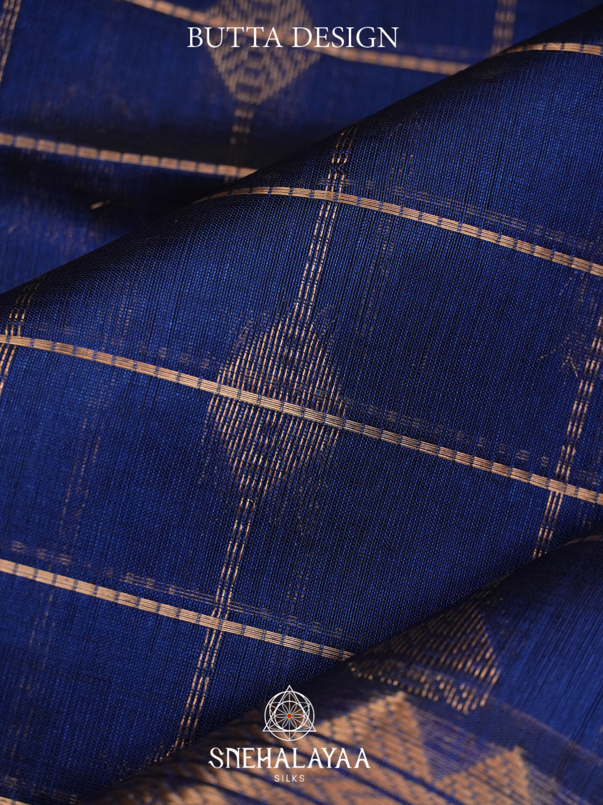 Peacock Blue Mangalagiri Silk Cotton Saree