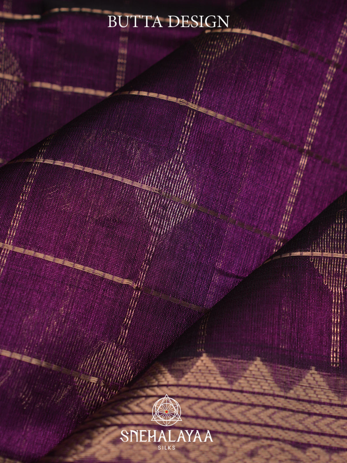 Purple Mangalagiri Silk Cotton Saree