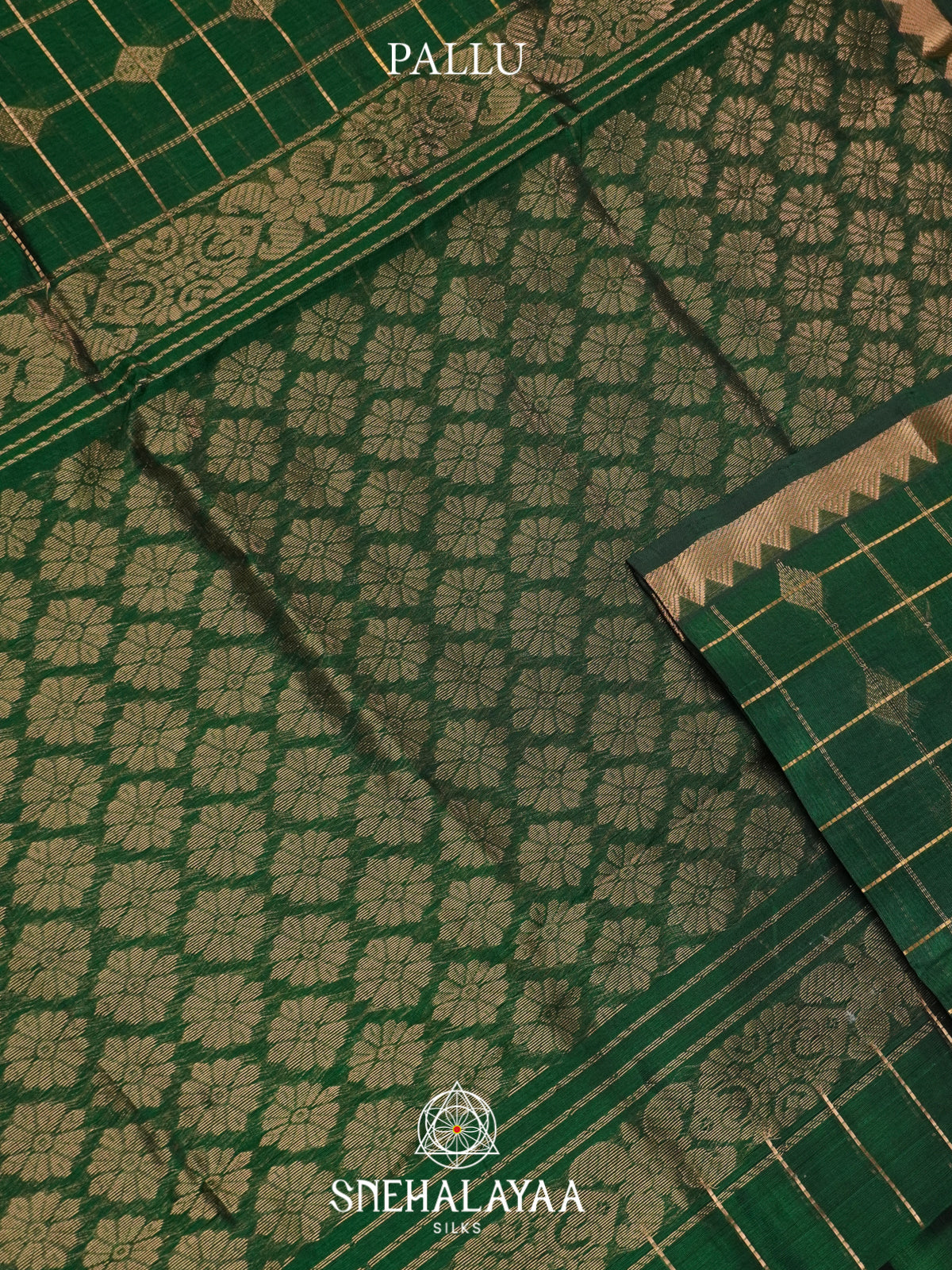 Green Mangalagiri Silk Cotton Saree