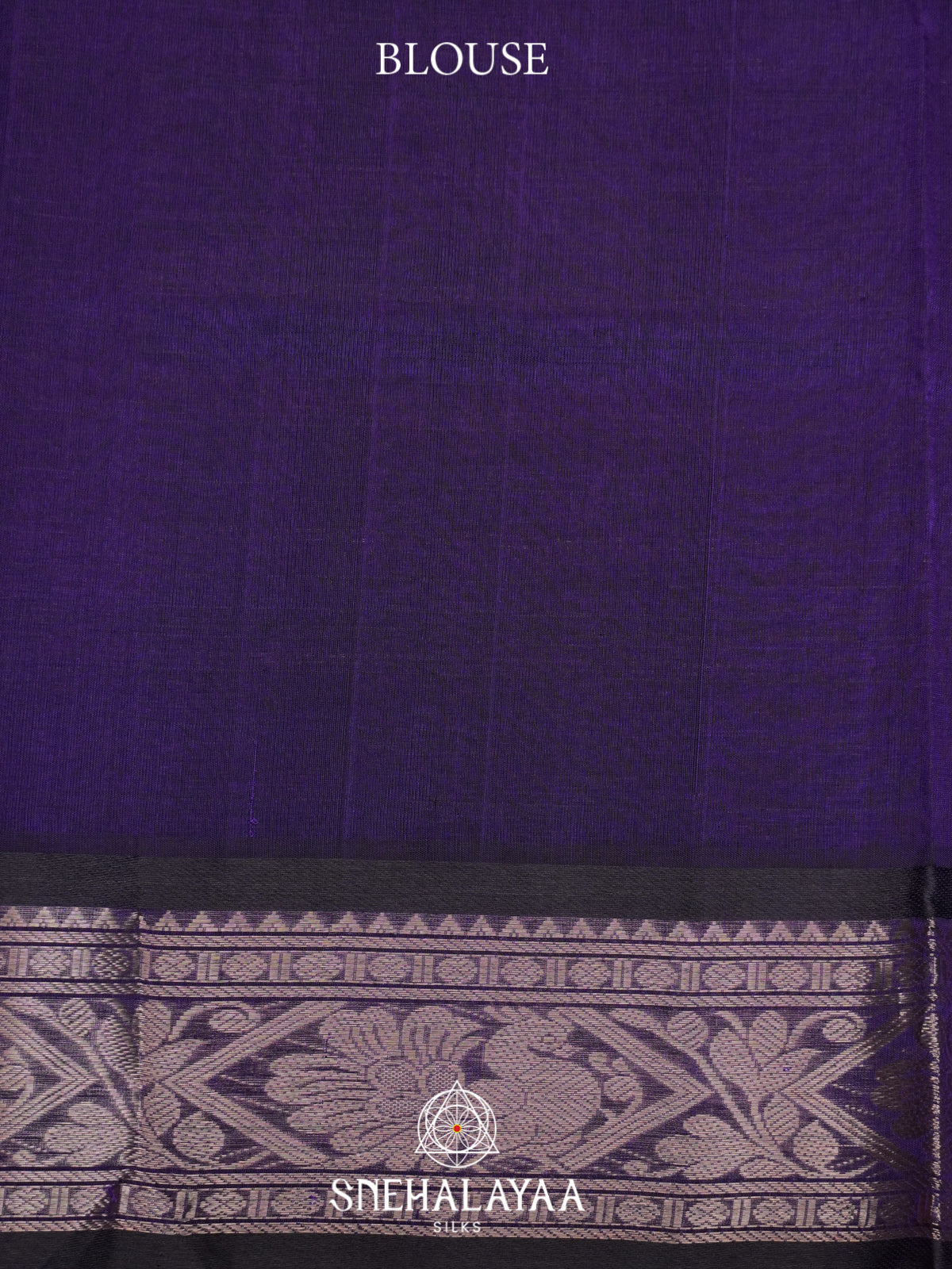 Navy Blue Mangalagiri Silk Cotton Saree