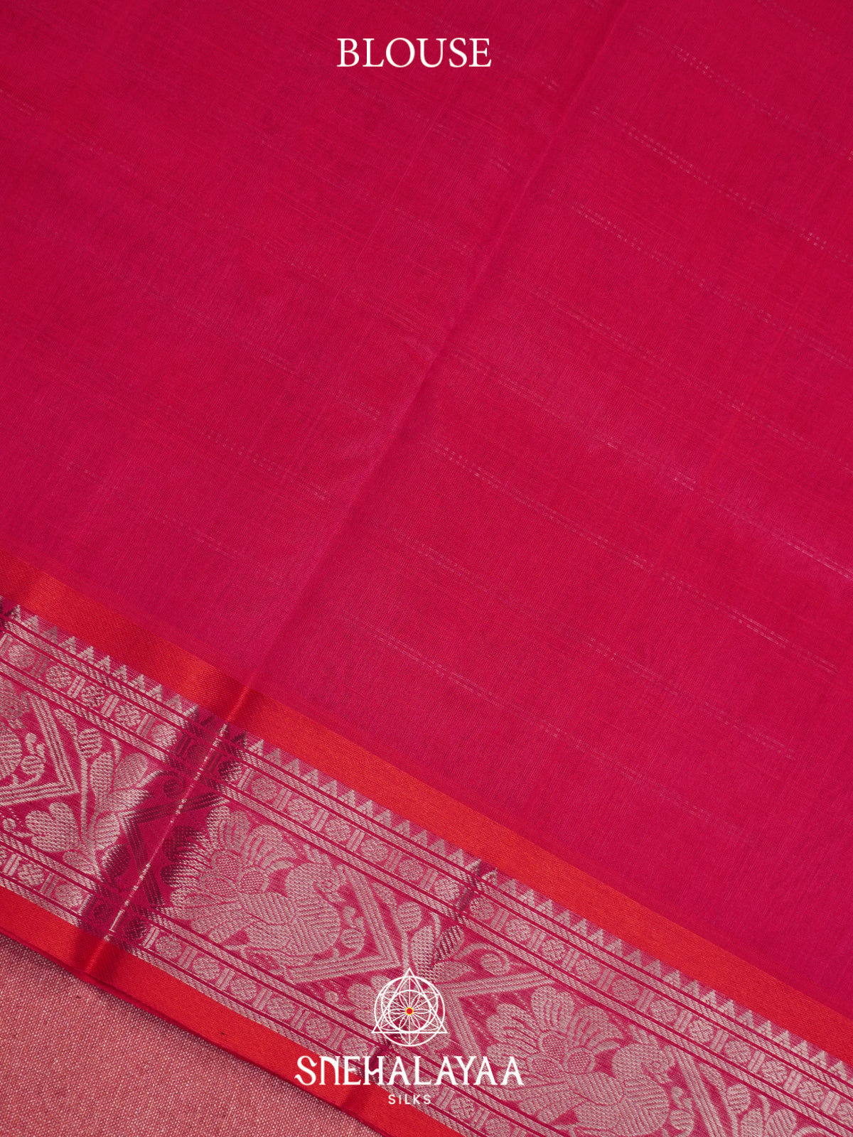 Pink Mangalagiri Silk Cotton Saree