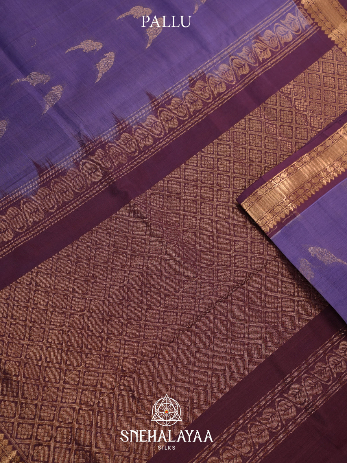 Imperial Purple Mangalagiri Silk Cotton Saree