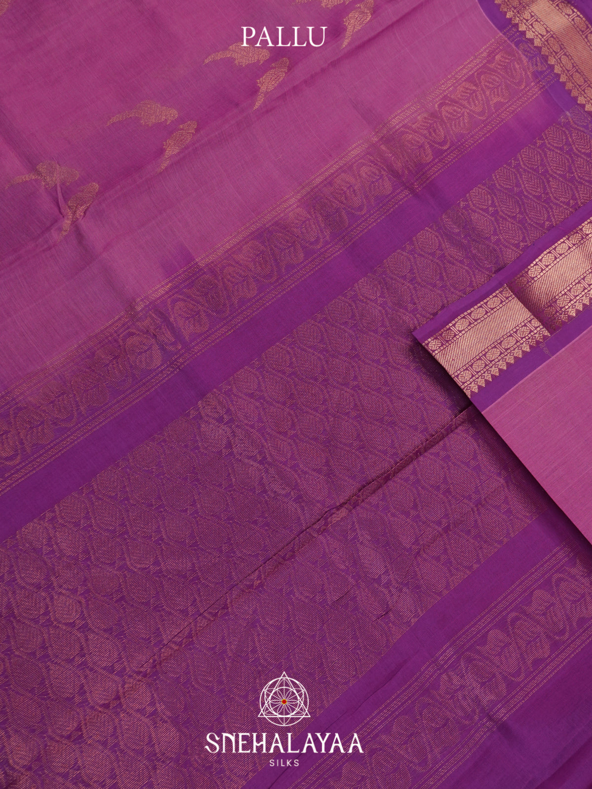 Magenta Purple Mangalagiri Silk Cotton Saree