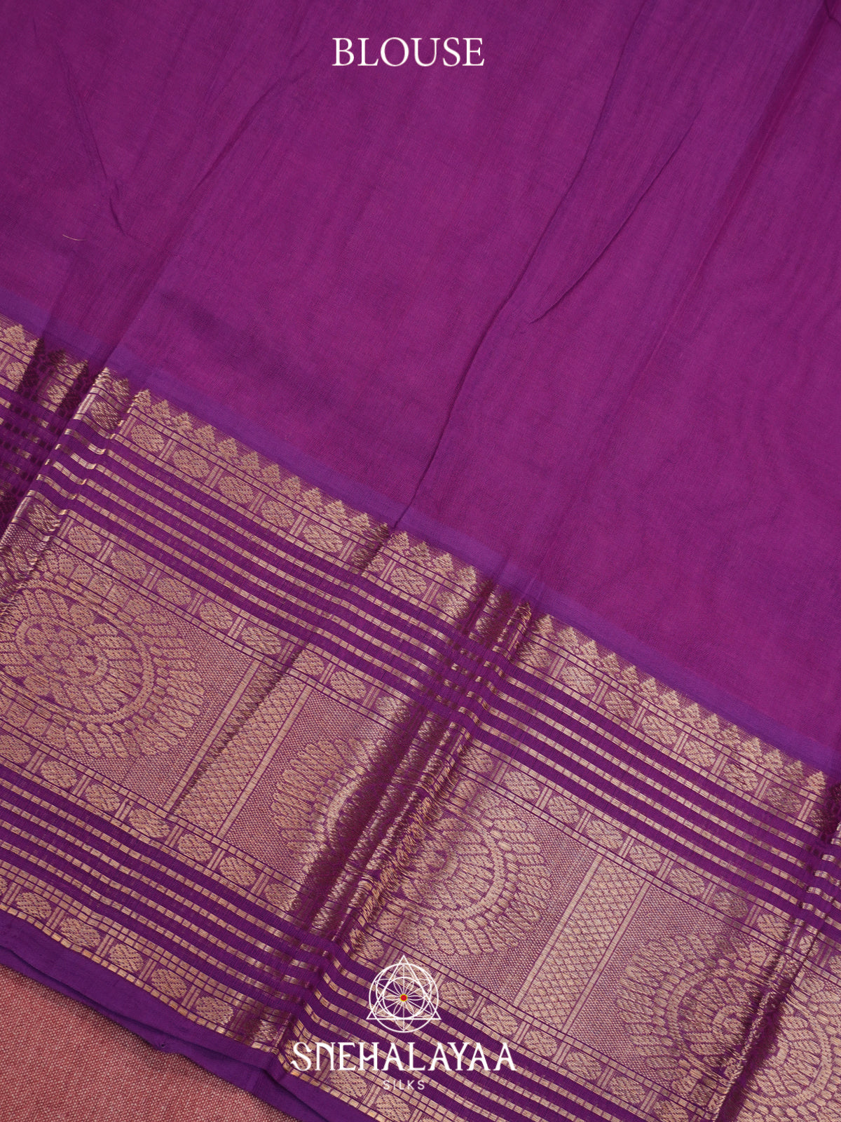 Magenta Purple Mangalagiri Silk Cotton Saree