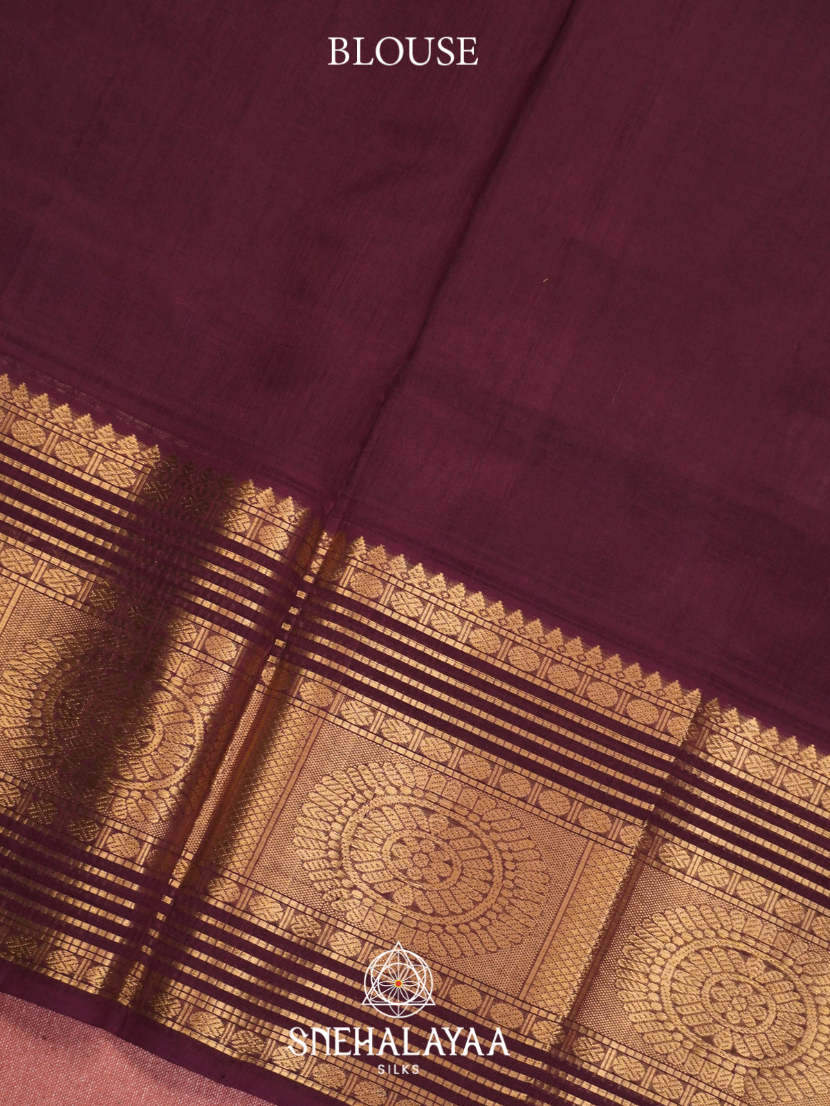 Dusty Plum Mangalagiri Silk Cotton Saree