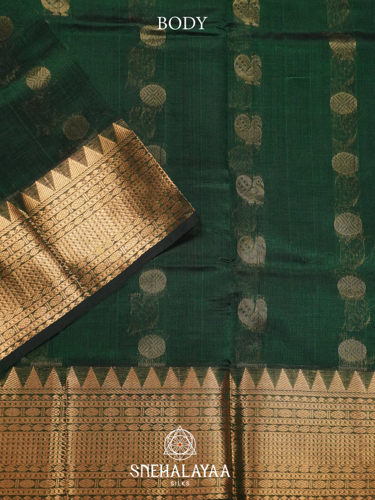 Green Mangalagiri Silk Cotton Saree