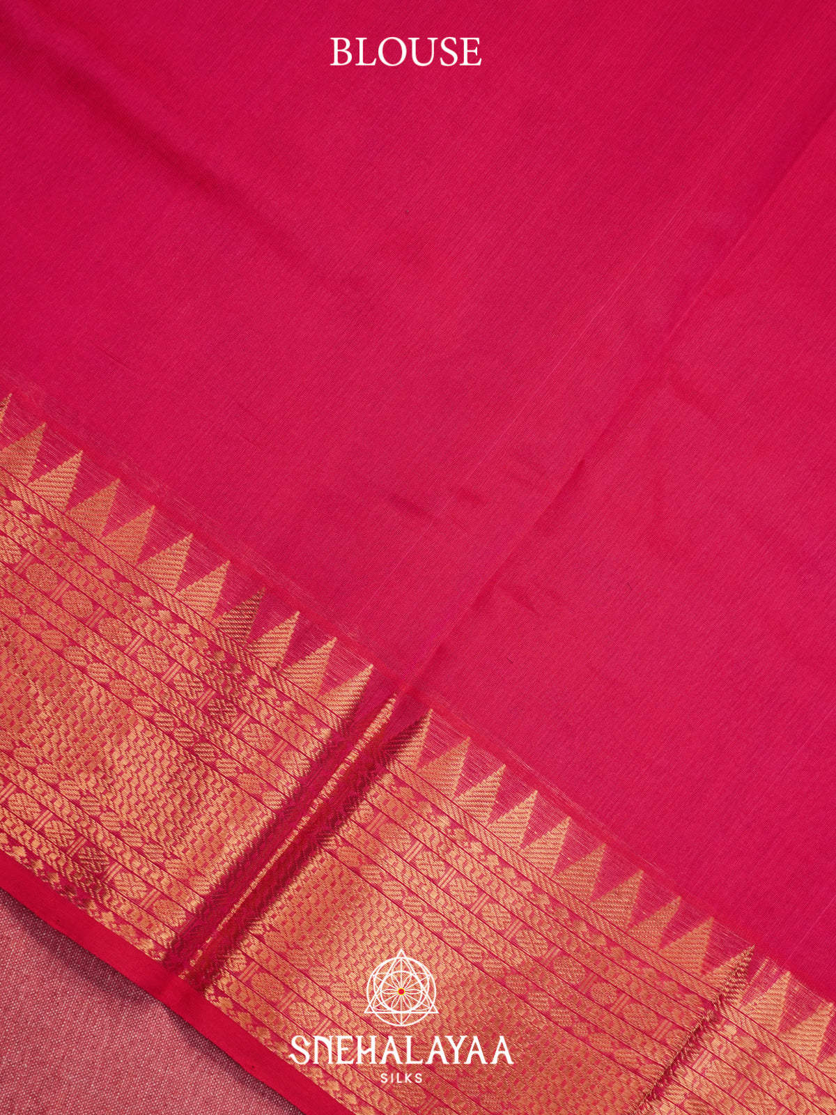 Rani Pink Mangalagiri Silk Cotton Saree