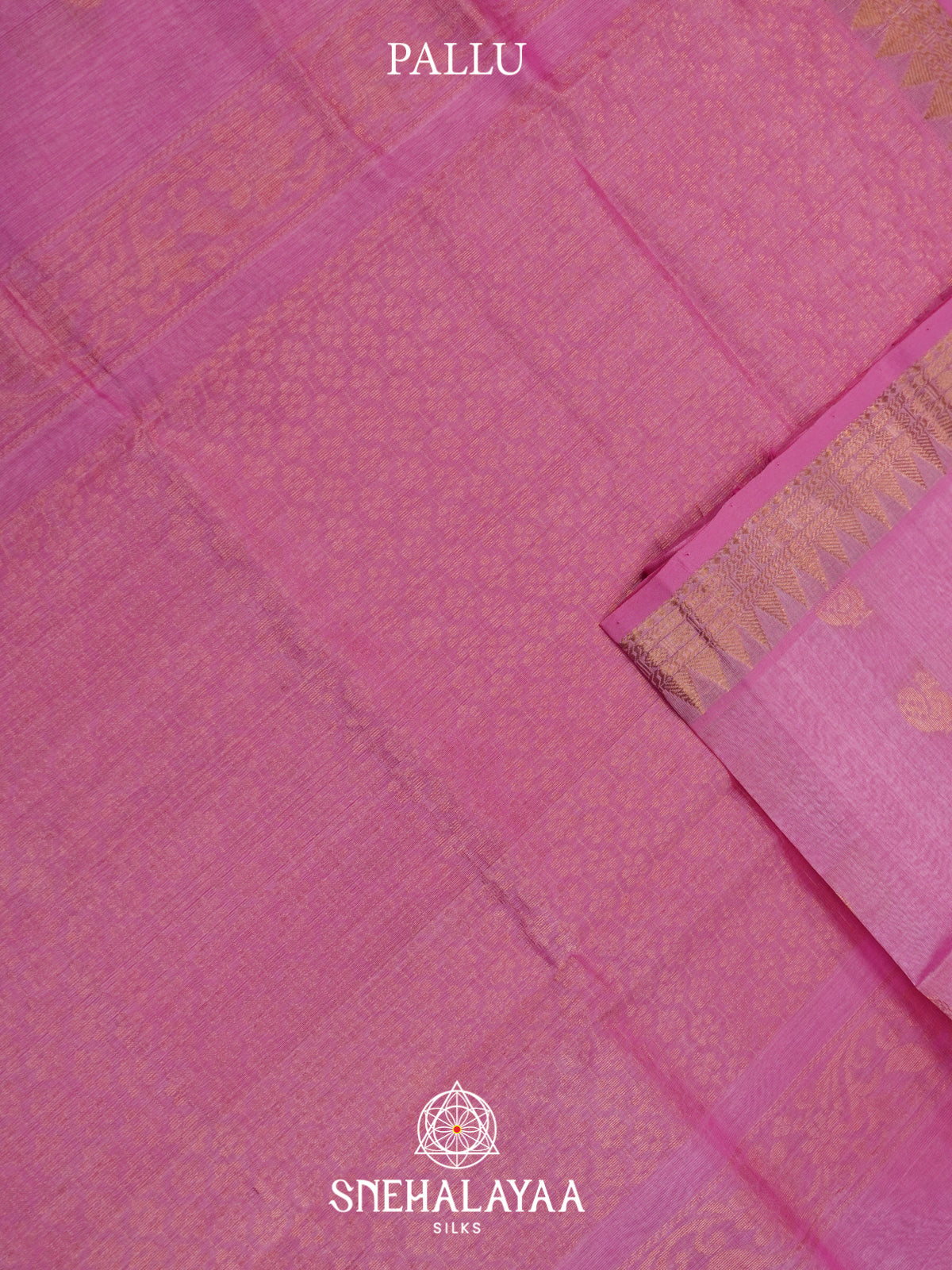 Baby Pink Mangalagiri Silk Cotton Saree