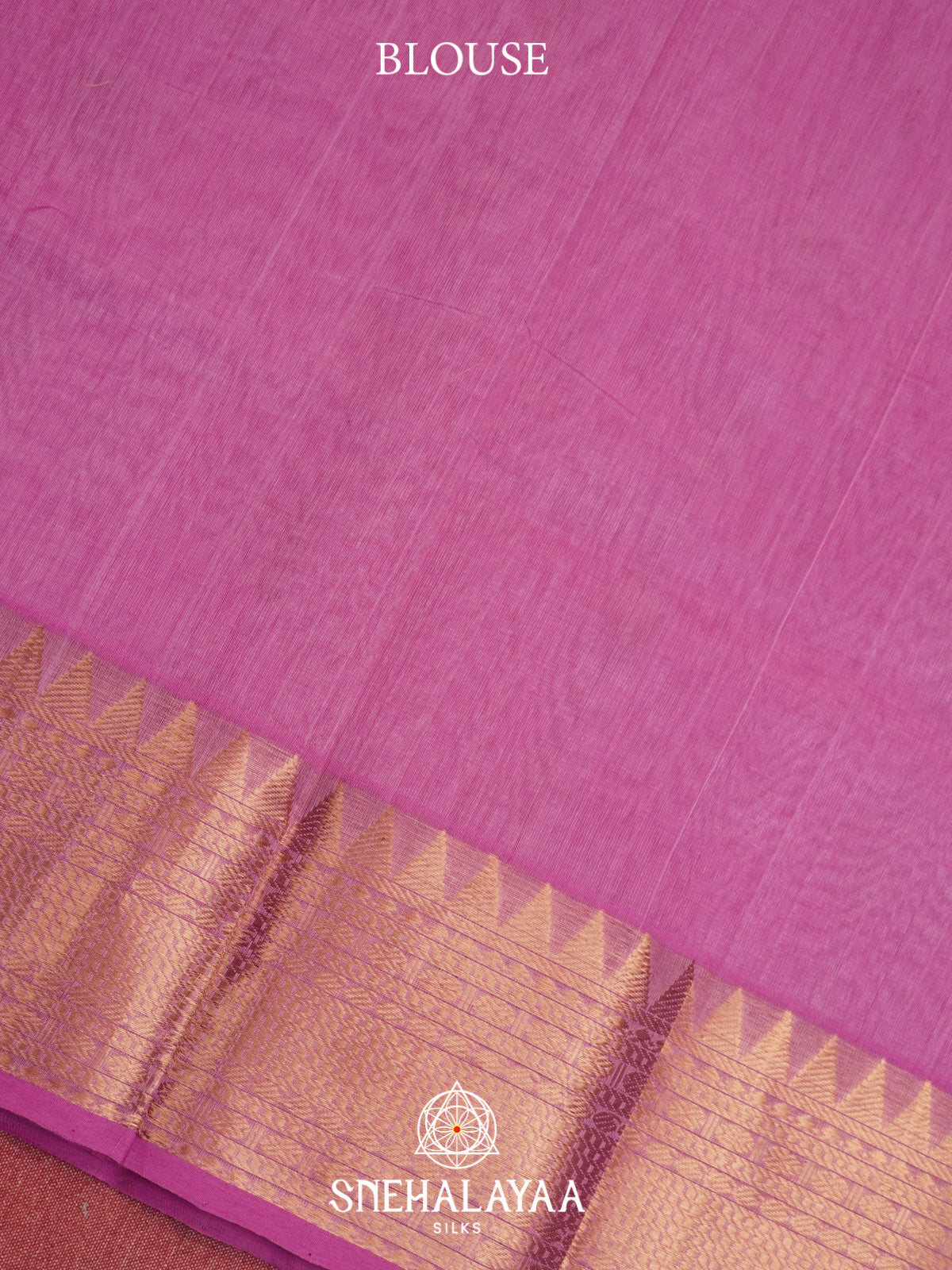Baby Pink Mangalagiri Silk Cotton Saree