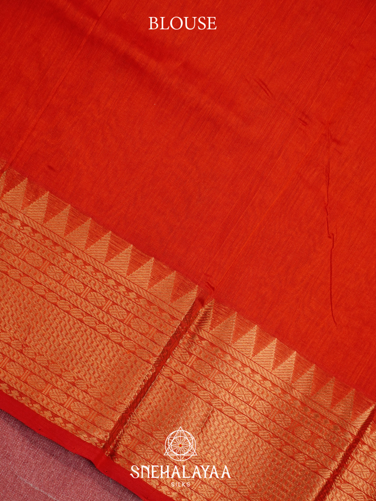 Orange Mangalagiri Silk Cotton Saree