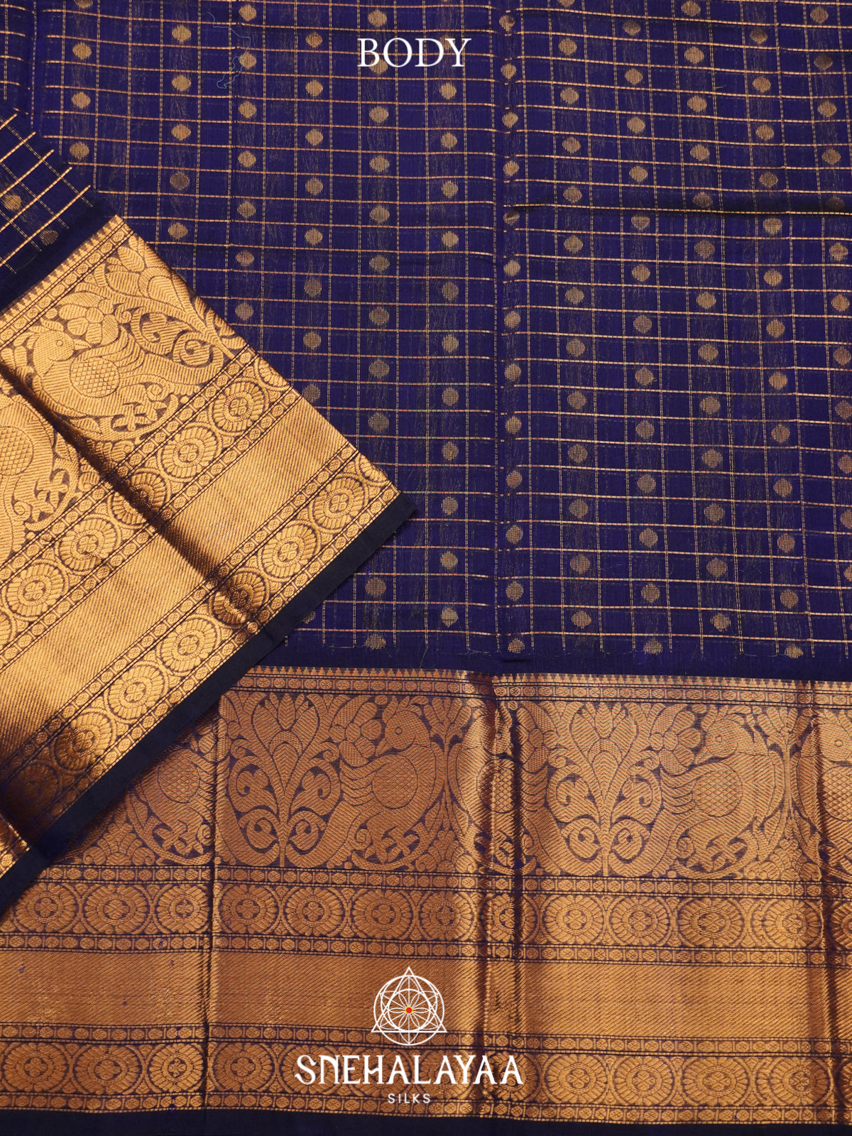 Blue Mangalagiri Silk Cotton Saree