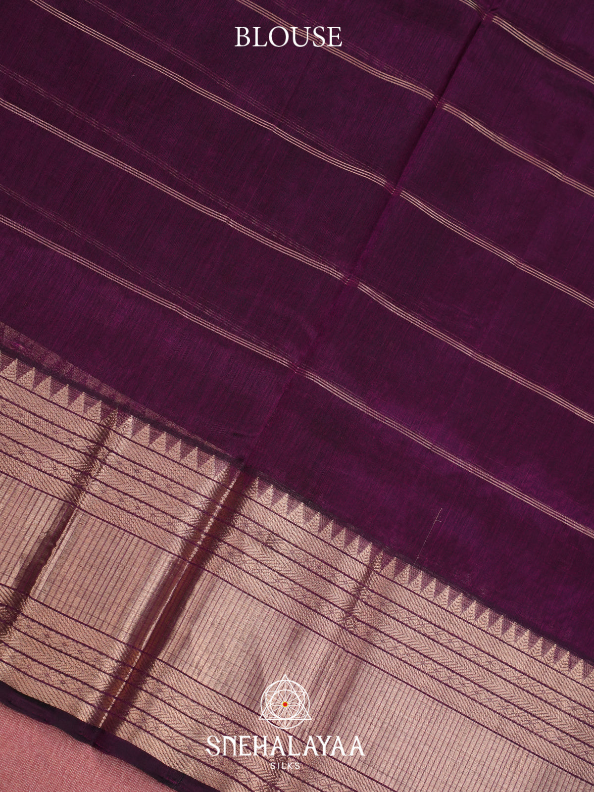 Purple Mangalagiri Silk Cotton Saree