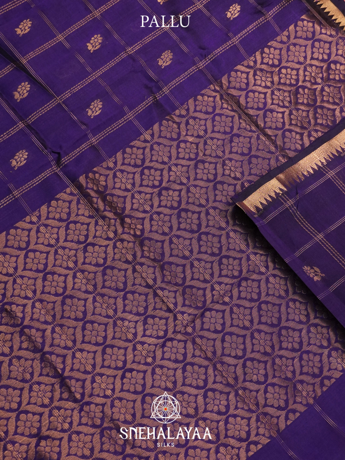 Blue Mangalagiri Silk Cotton Saree