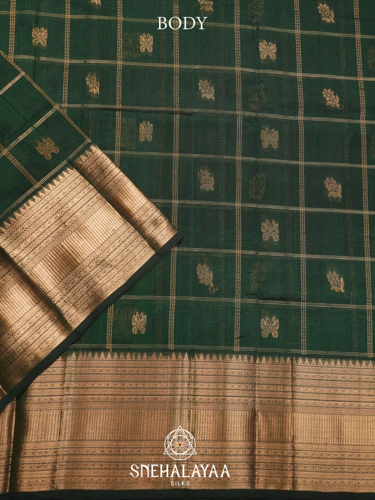Green Mangalagiri Silk Cotton Saree