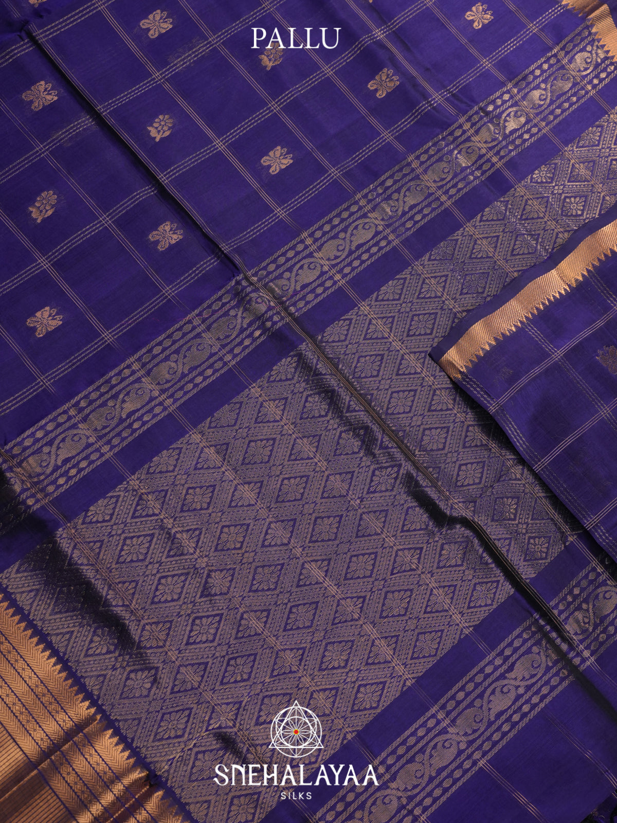 Blue Mangalagiri Silk Cotton Saree