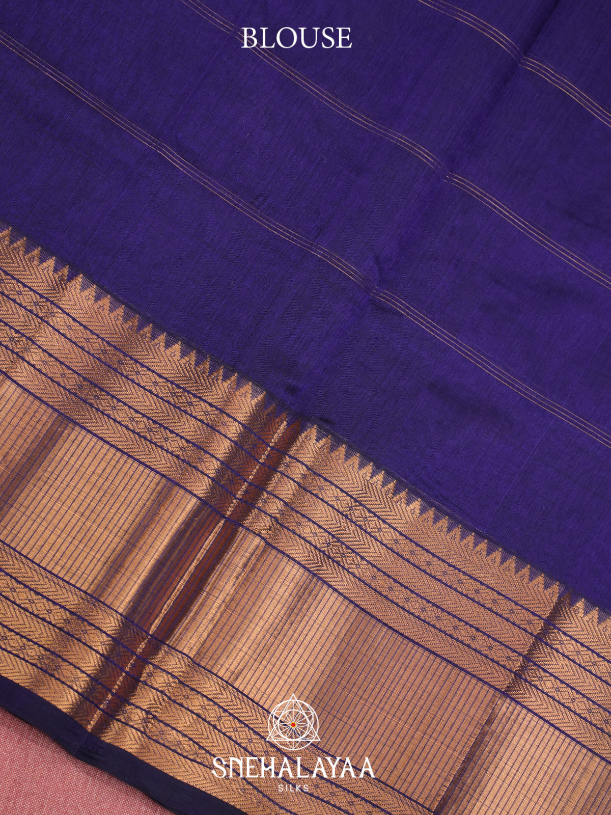 Blue Mangalagiri Silk Cotton Saree