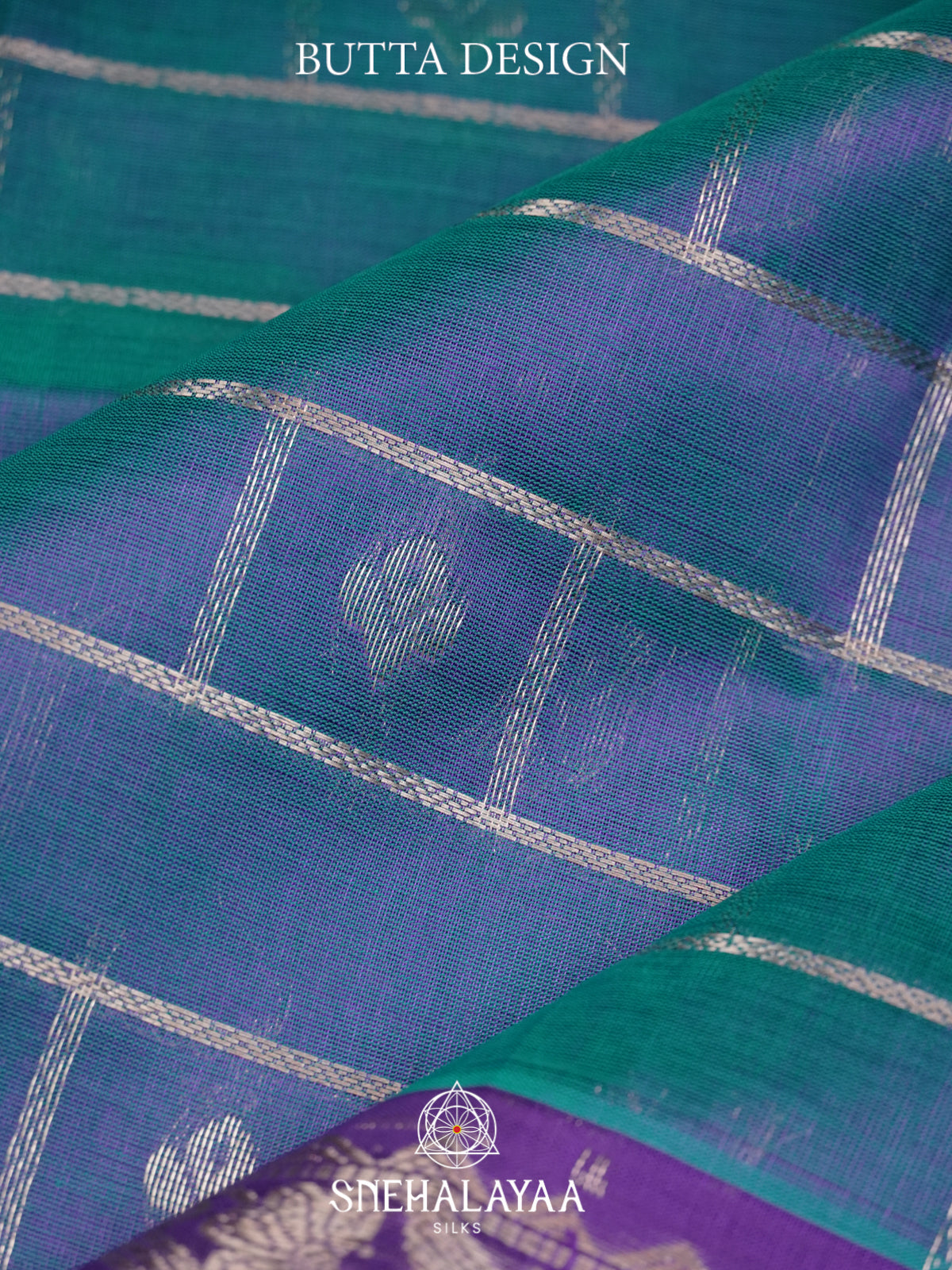 Teal Blue Mangalagiri Silk Cotton Saree