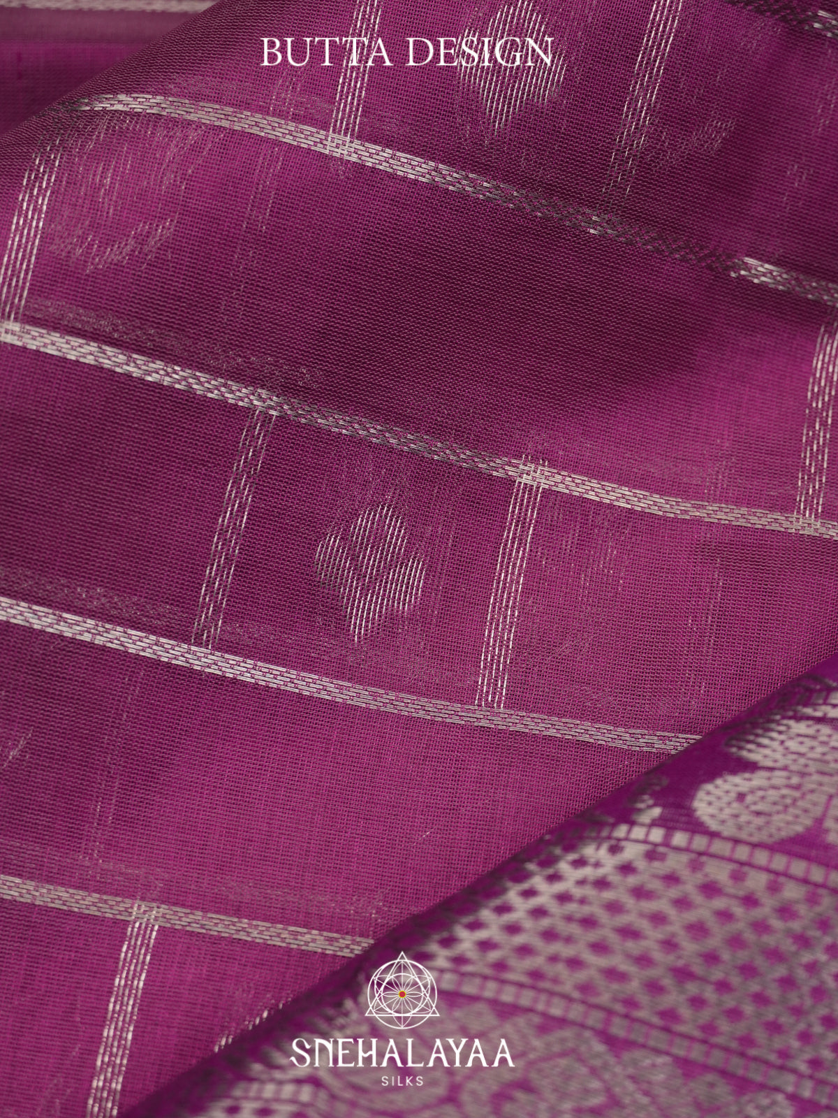 Magenta Mangalagiri Silk Cotton Saree