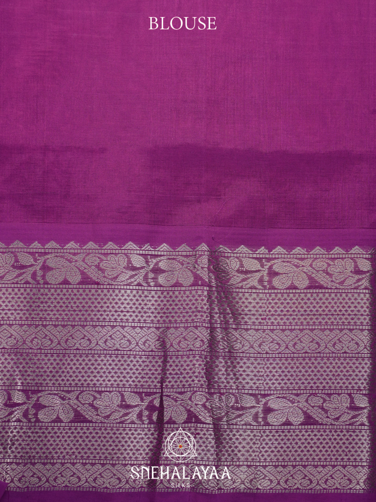 Magenta Mangalagiri Silk Cotton Saree
