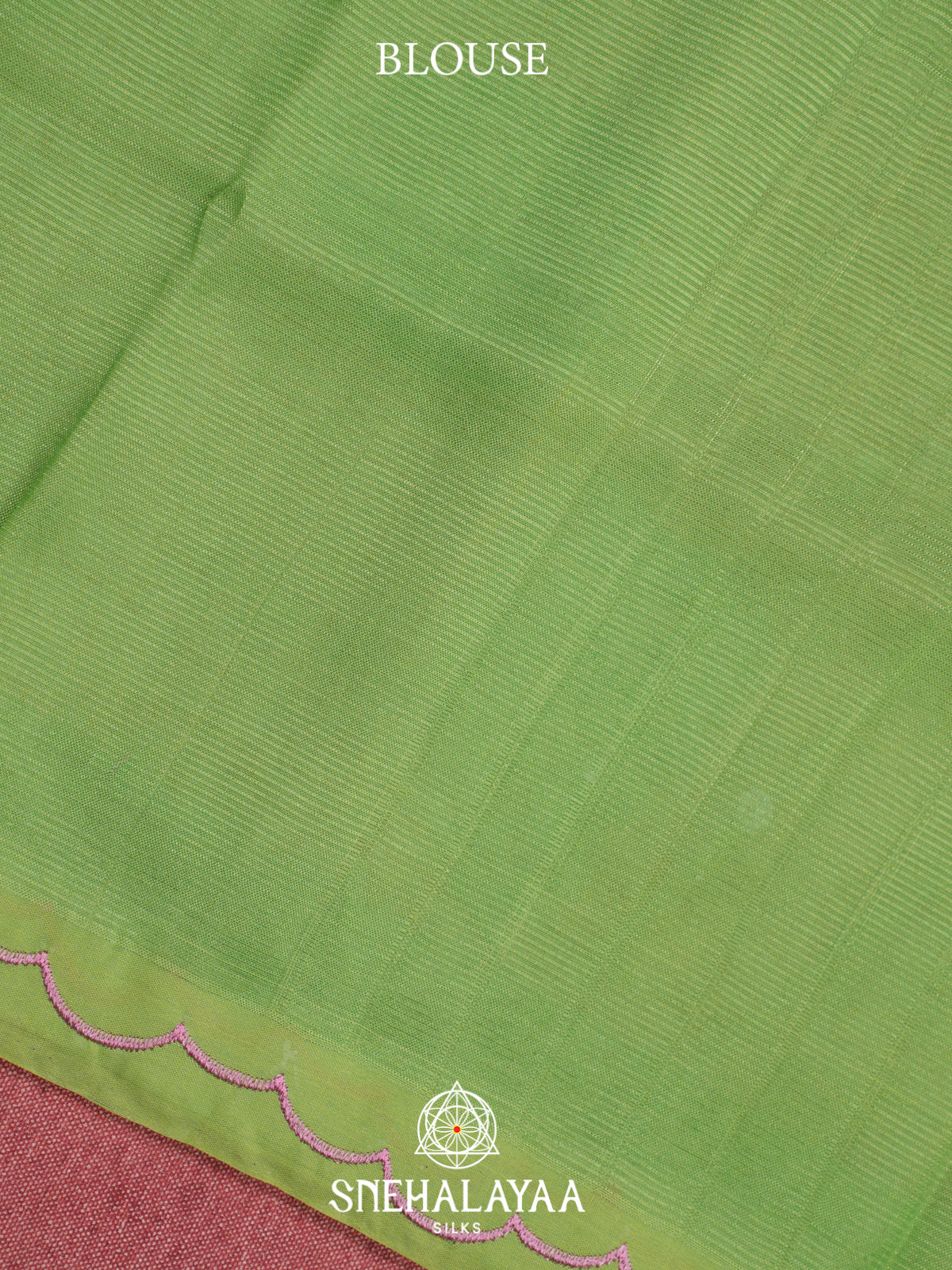 Baby Pink Printed Mangalagiri Silk Cotton Saree