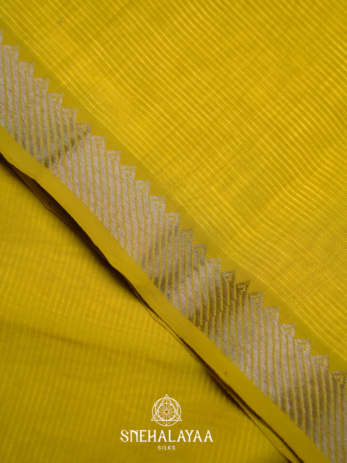 Yellow Mangalagiri Silk Cotton Saree