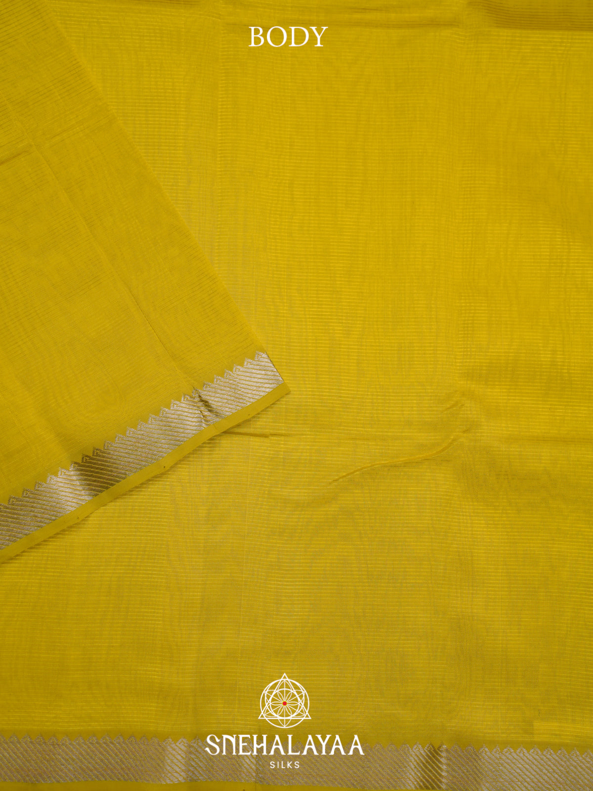 Yellow Mangalagiri Silk Cotton Saree