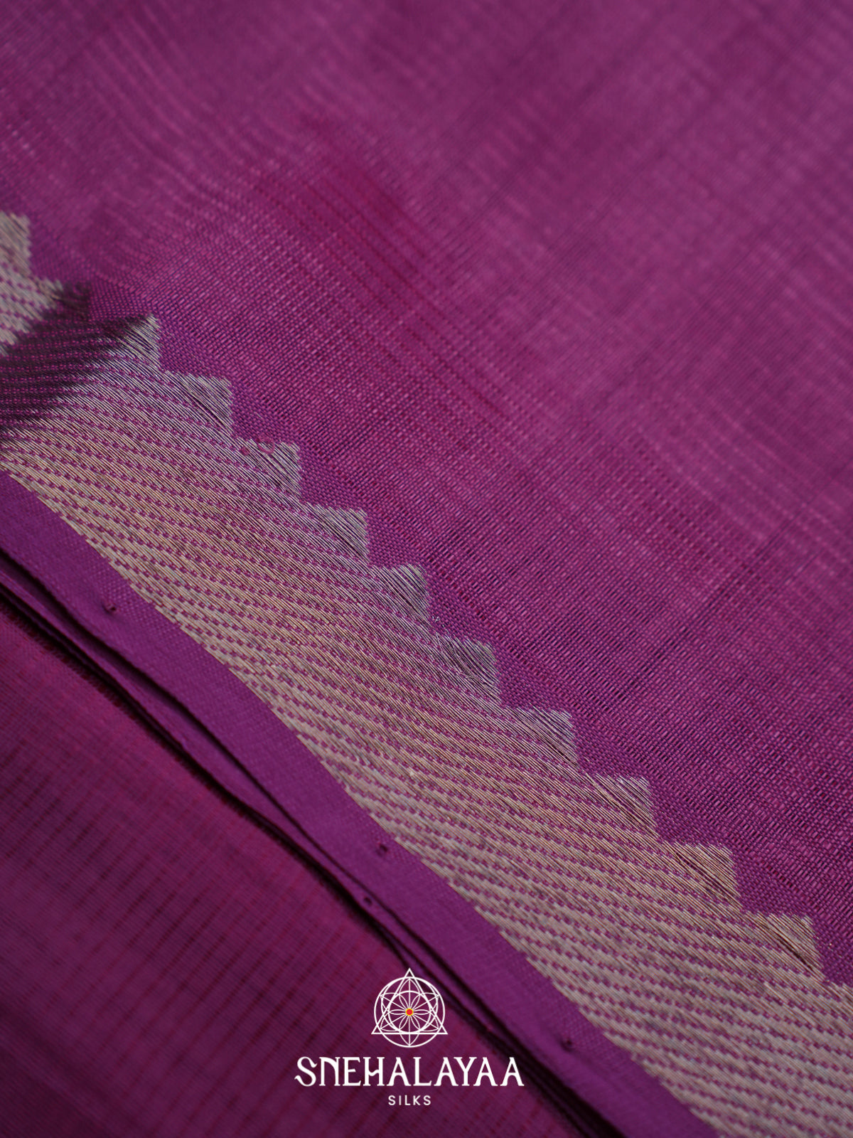 Purple Mangalagiri Silk Cotton Saree