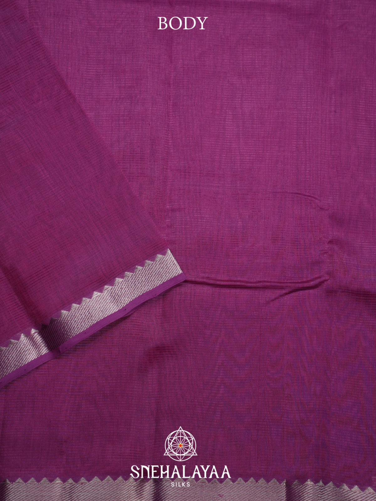 Purple Mangalagiri Silk Cotton Saree