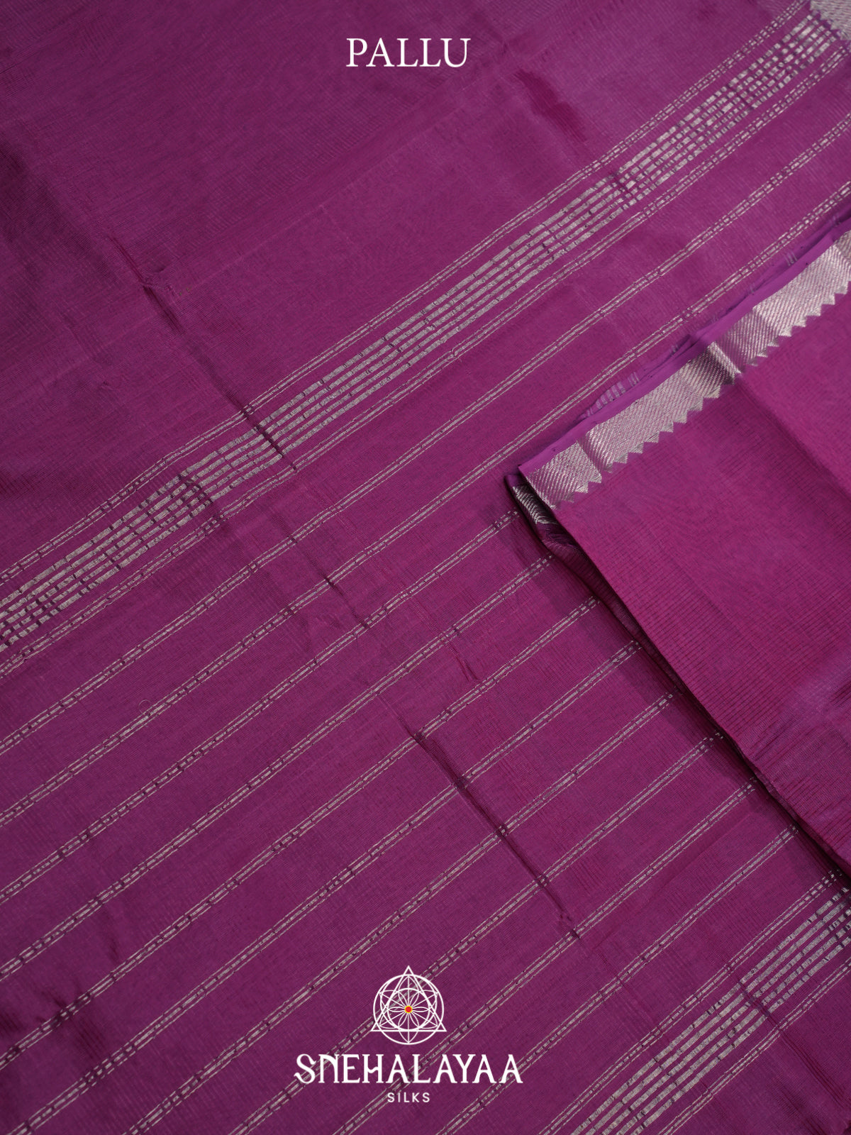 Purple Mangalagiri Silk Cotton Saree