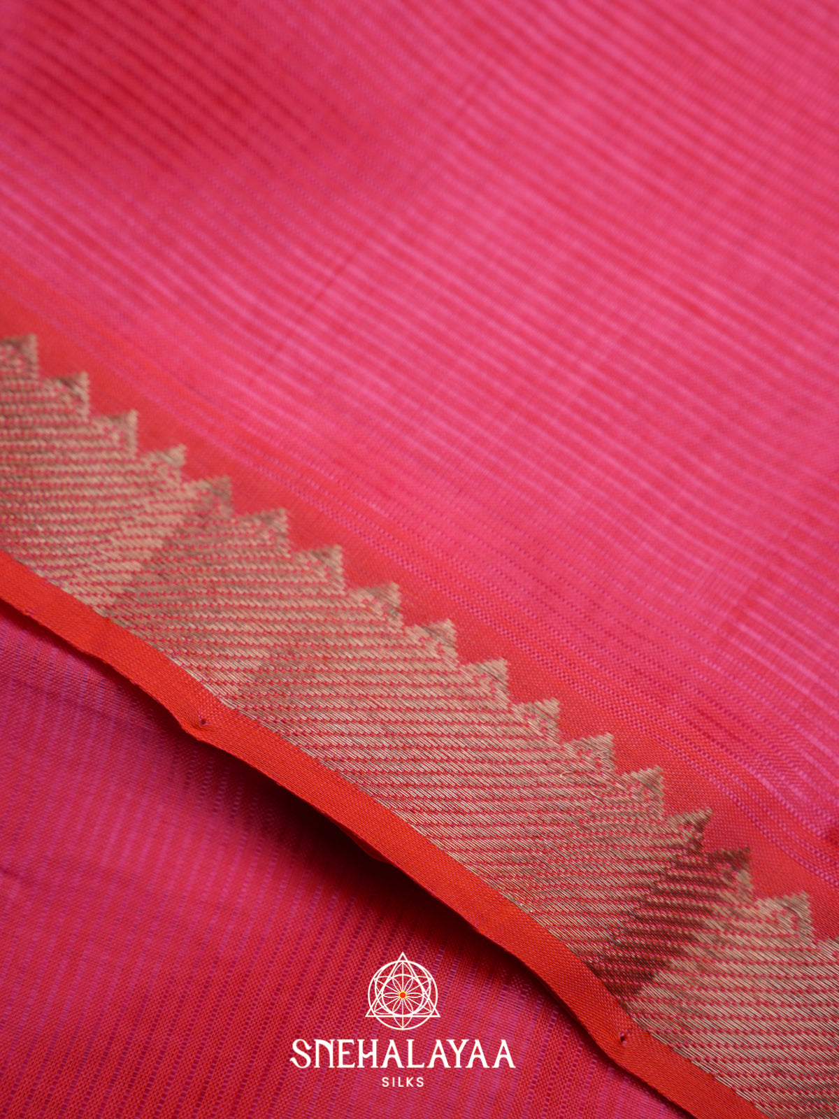 Pink Mangalagiri Silk Cotton Saree