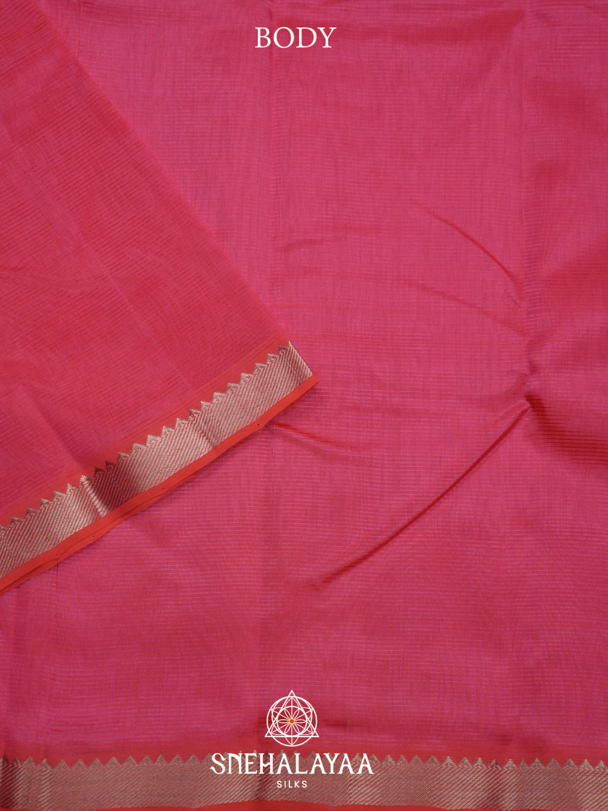 Pink Mangalagiri Silk Cotton Saree